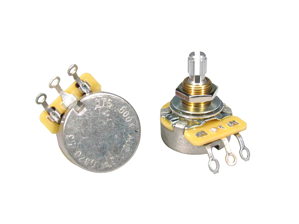 CTS 500KA Split Shaft Potentiometer with Standard Bushing - CTS500 A53 Model - Perfect for Guitar Electronics, Audio Equipment and DIY Repair Projects