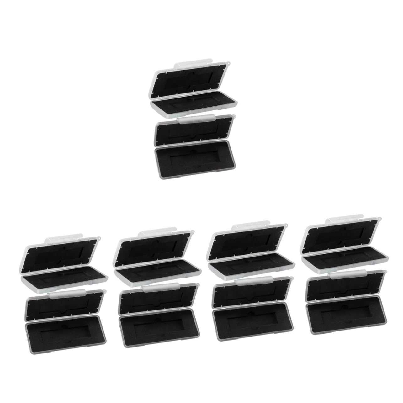 10-Pack Angoily Hard Drive Protection Cases - Shockproof, Waterproof Hard Disk Storage Box with Foam for M2 SSD, HDD & Computer Accessories - Ideal for Travel, Office & Data Backup Organization