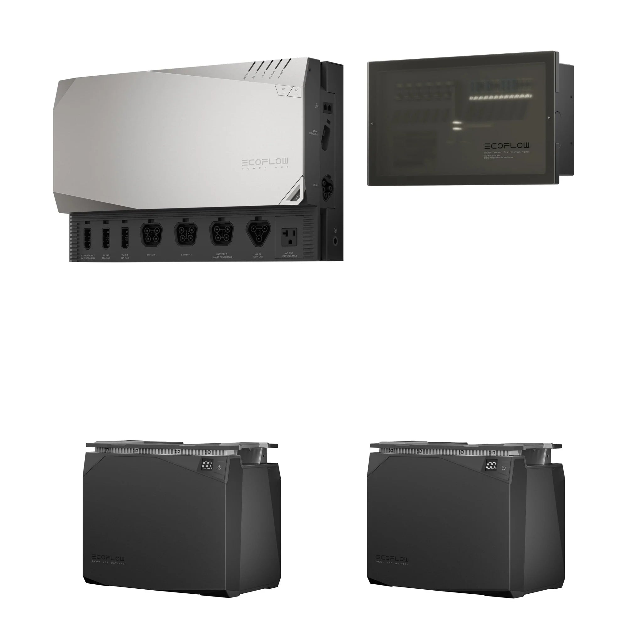 EcoFlow 4kWh Solar Generator Kit - Portable Power Station for Home Backup, RV Camping & Outdoor Adventures - Off-Grid Energy Solution with High Capacity Battery Storage
