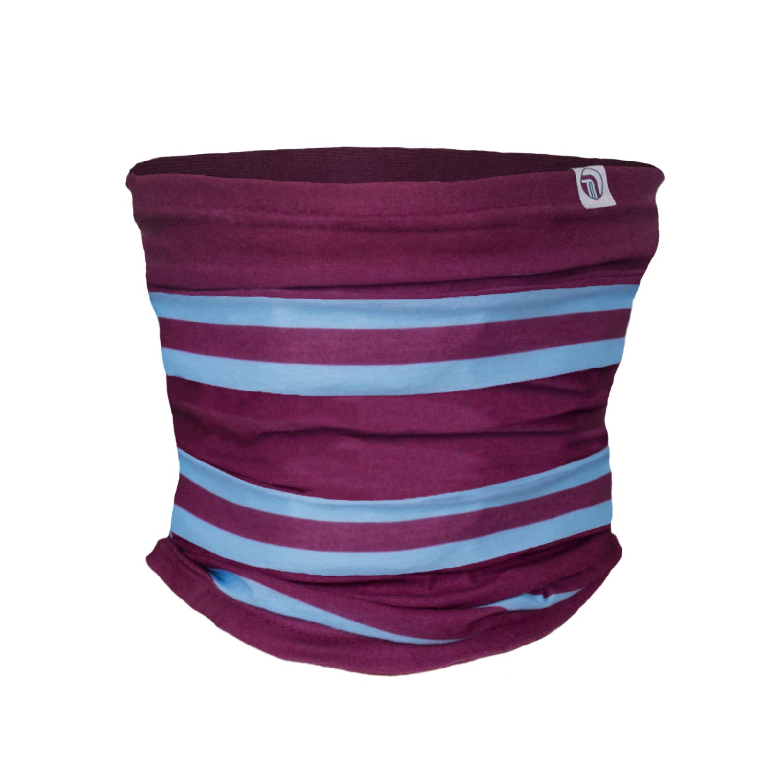 Fan Originals Snood Neck Scarf - Warm Fleece Winter Scarf for Men & Women - Soft & Stretchy Claret Blue Colors - Perfect for Skiing, Hiking & Outdoor Activities