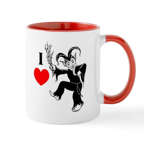 White/Red Inside - I *Heart* Krampus Mug