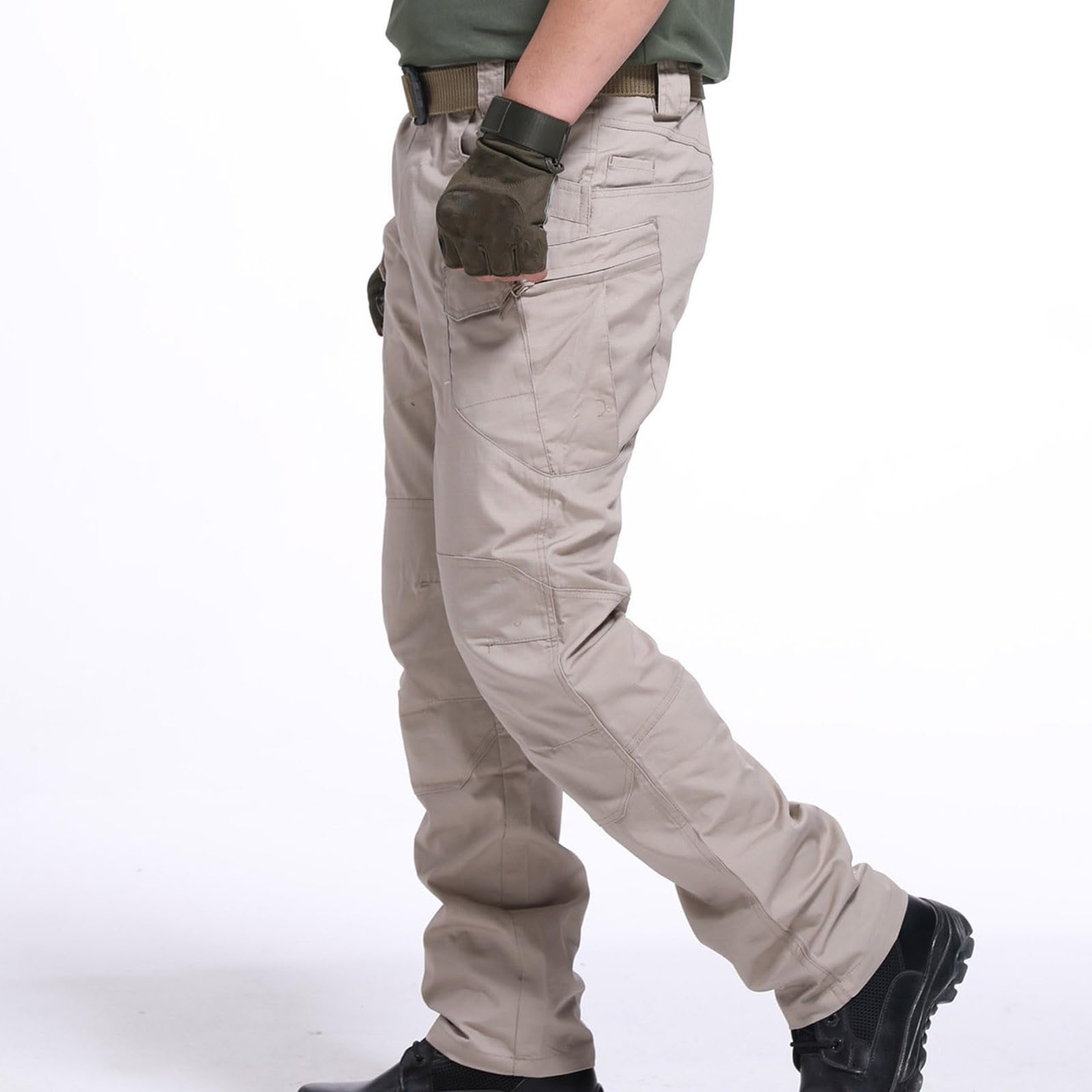 Men's Military Tactical Cargo Pants - Water Resistant, Relaxed Fit Outdoor Hiking Trousers - Army Combat Work Pants for Hiking, Camping & Outdoor Adventures
