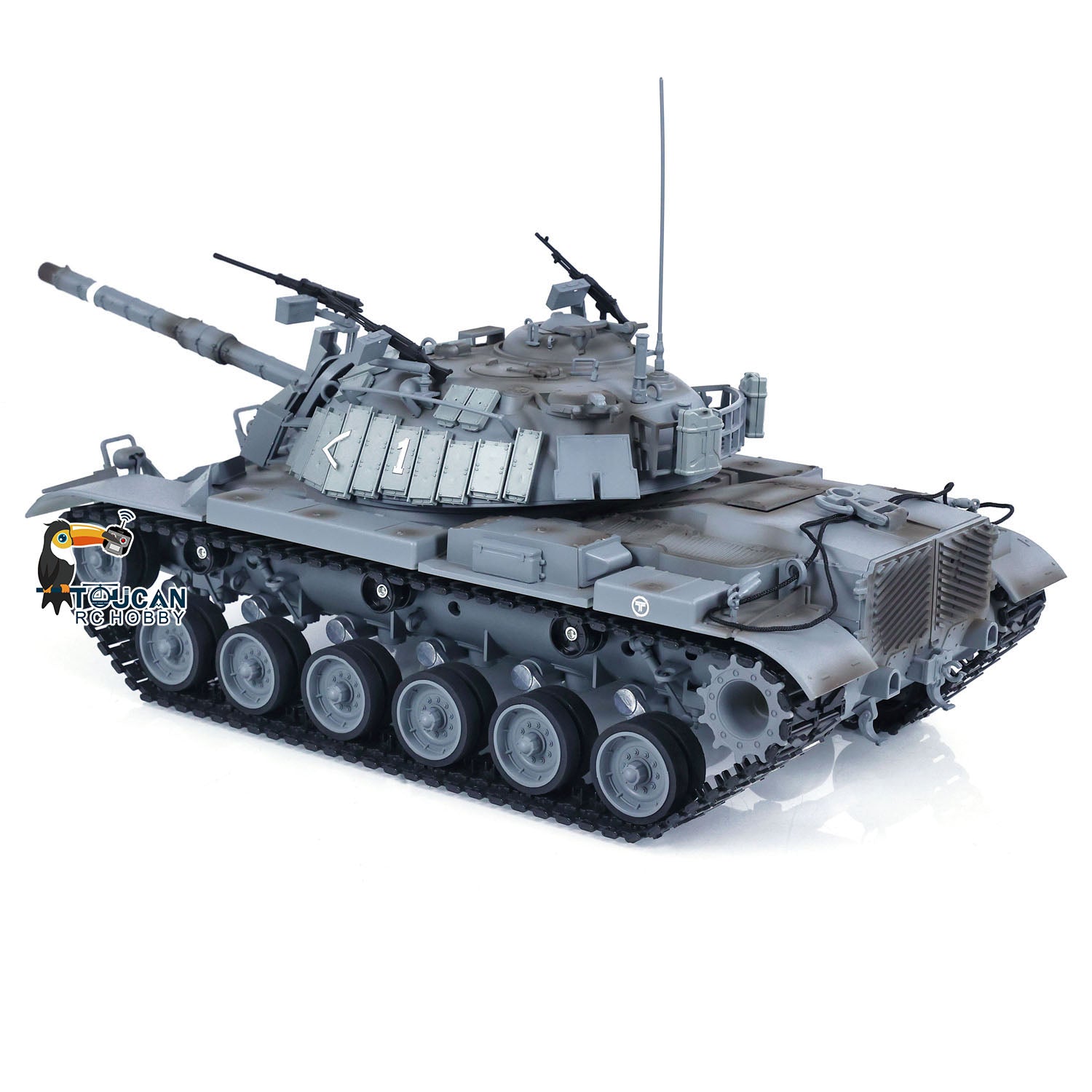 1/16 Scale Tongde Israel RC Panzer Military Model - Remote Controlled Infrared Battle Tank M60W with ERA BB Shooting System | US Stock | Perfect for Military Enthusiasts, Collectors & Outdoor RC Battles