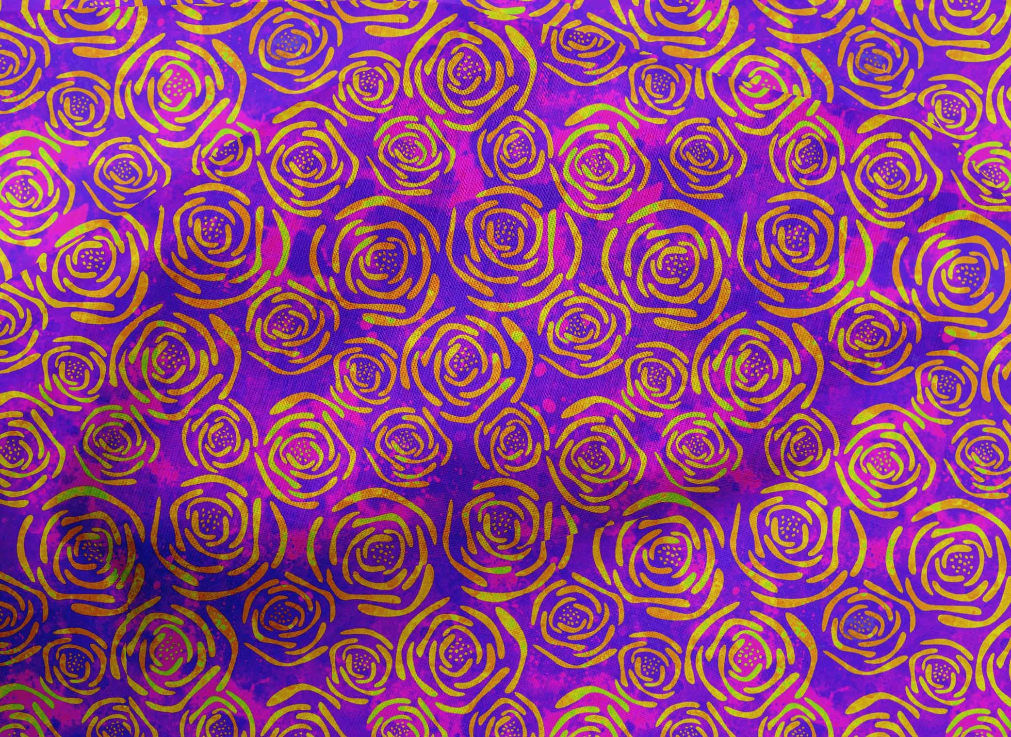 oneOone Cotton Cambric Fuschia Pink Batik Print Fabric by The Yard - 42 Inch Wide Dress Material for Summer Dresses, Skirts & DIY Crafts
