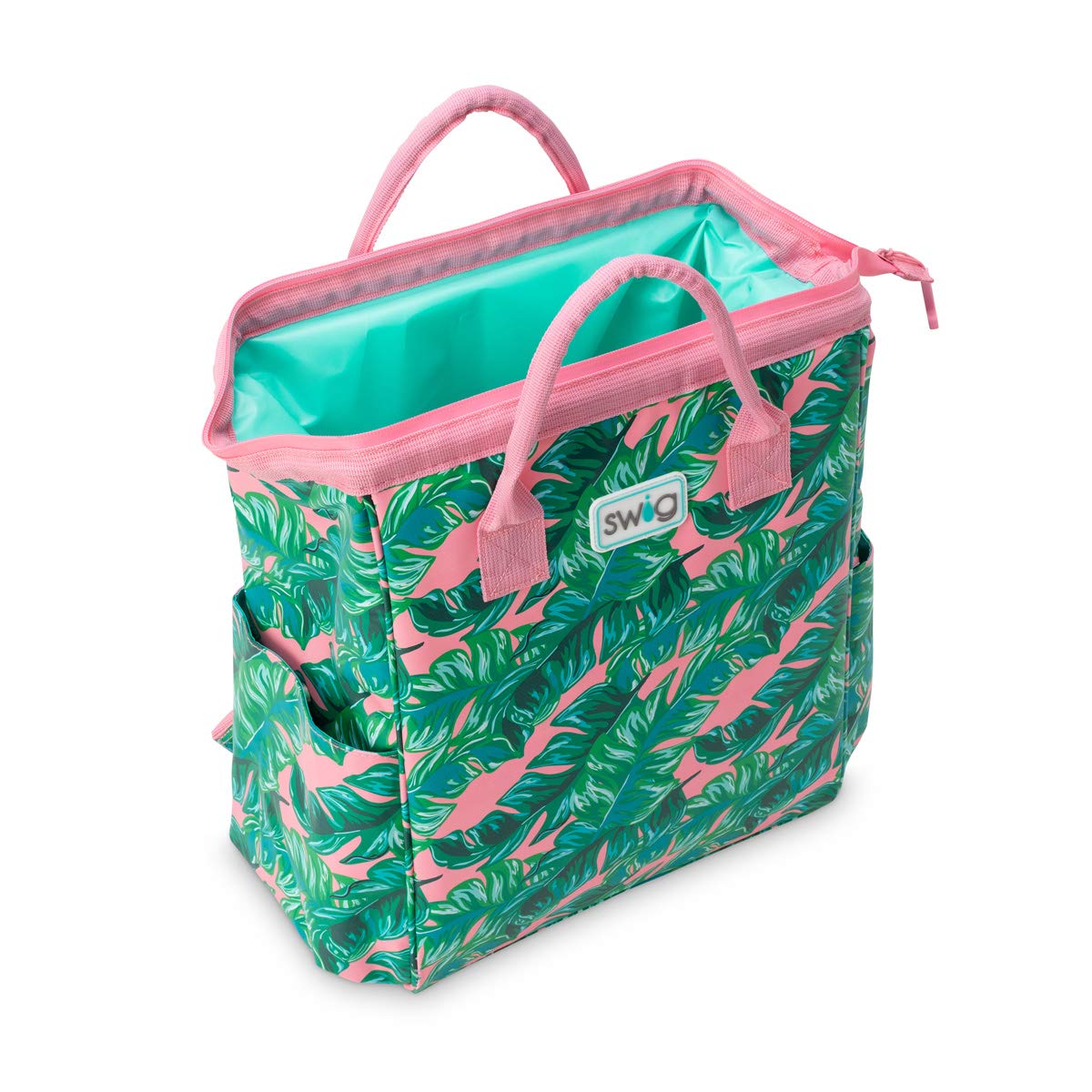 Swig Life Packi Backpack Cooler - Portable & Lightweight Insulated Cooler Backpack with Leakproof Lining, Waterproof Design, Padded Shoulder Straps, Magnetic Side Pockets & Airtight Zipper - Perfect for Beach, Picnic, Camping, Hiking & Outdoor Adventures