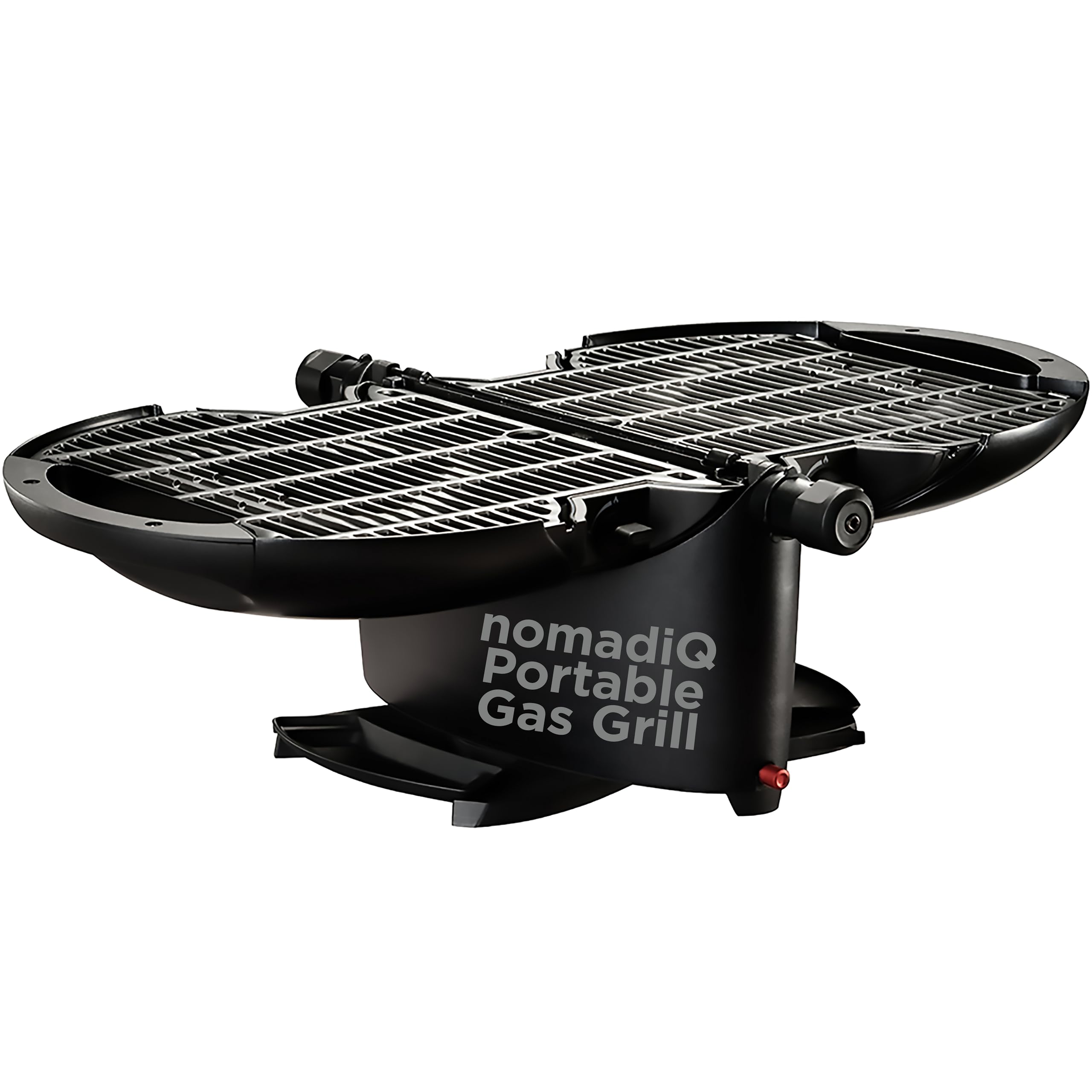 NomadiQ Portable Propane Gas Grill - Compact Outdoor BBQ Grill for Camping, Tailgating, RV Travel & Boating | Lightweight Mini Gas Barbecue | Perfect for Picnics, Backyard Parties & Beach Cookouts
