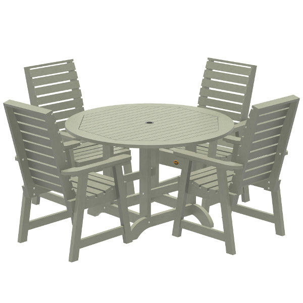 Glennville 5-Piece Round Dining Table Set - Perfect for Small Spaces, Breakfast Nooks & Outdoor Patios