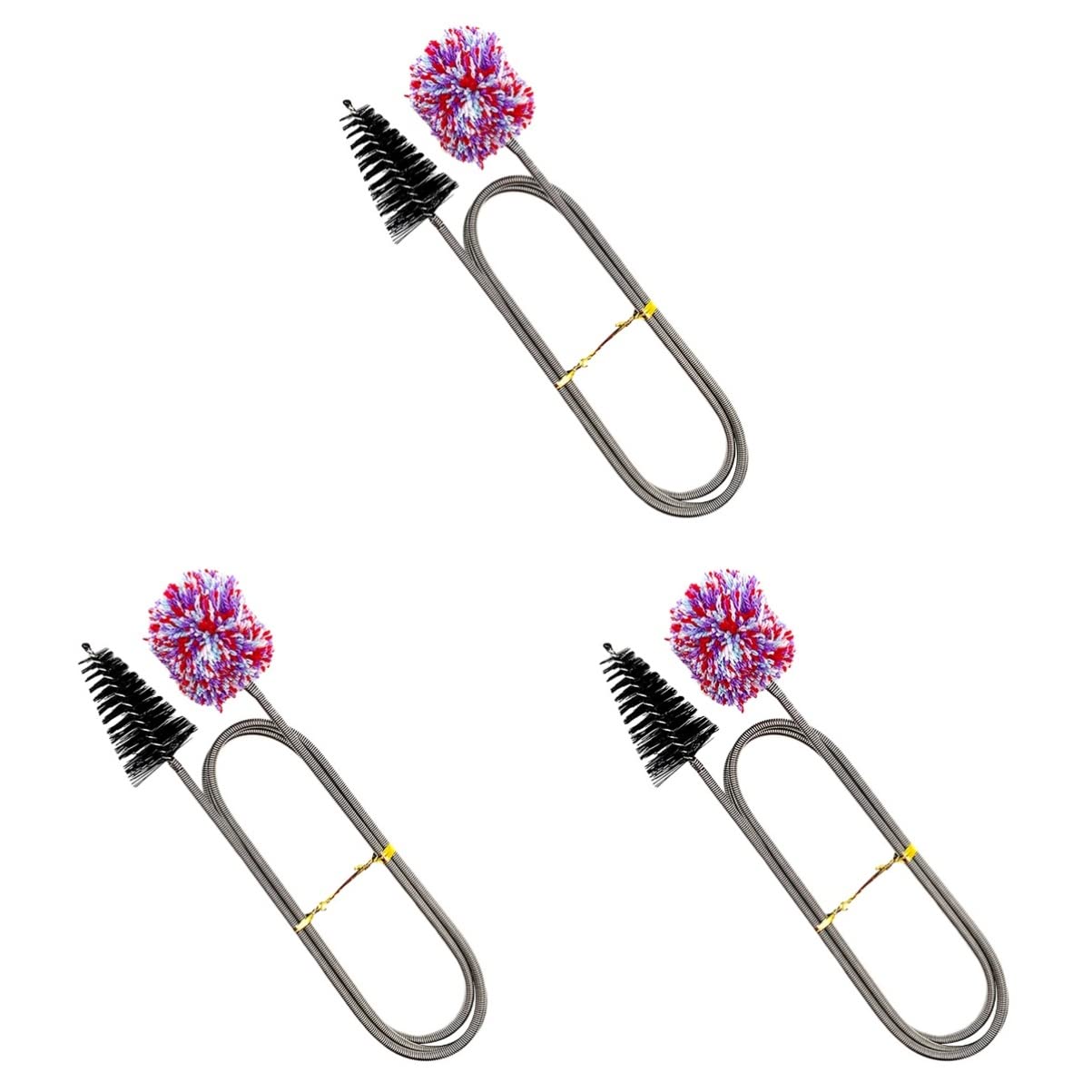 MILISTEN 3-in-1 Saxophone Cleaning Kit - Flexible Swab, Neck Brush & Microfiber Cloth for Saxophone & Clarinet Maintenance | Perfect for Daily Instrument Care & Professional Cleaning