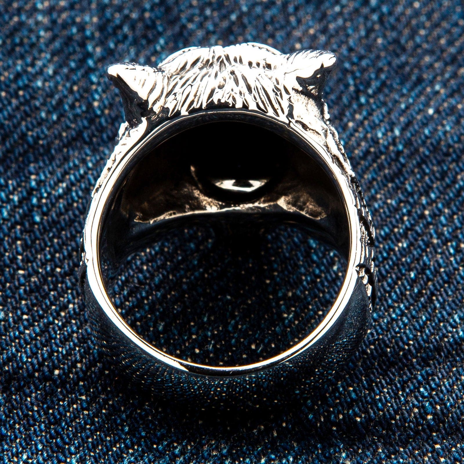 Men's Tiger Head Biker Ring with Bite Ring - 925 Sterling Silver Gothic Punk Jewelry for Motorcycle Enthusiasts & Rock Fashion