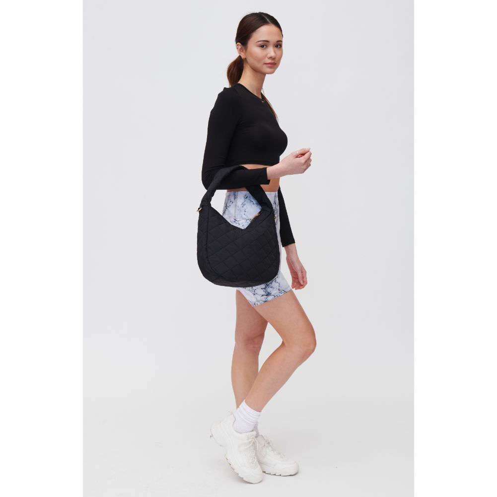 Sonoma Quilted Nylon Hobo Bag - Stylish Crossbody Purse for Women, Lightweight & Durable Handbag for Work, Travel & Everyday Use