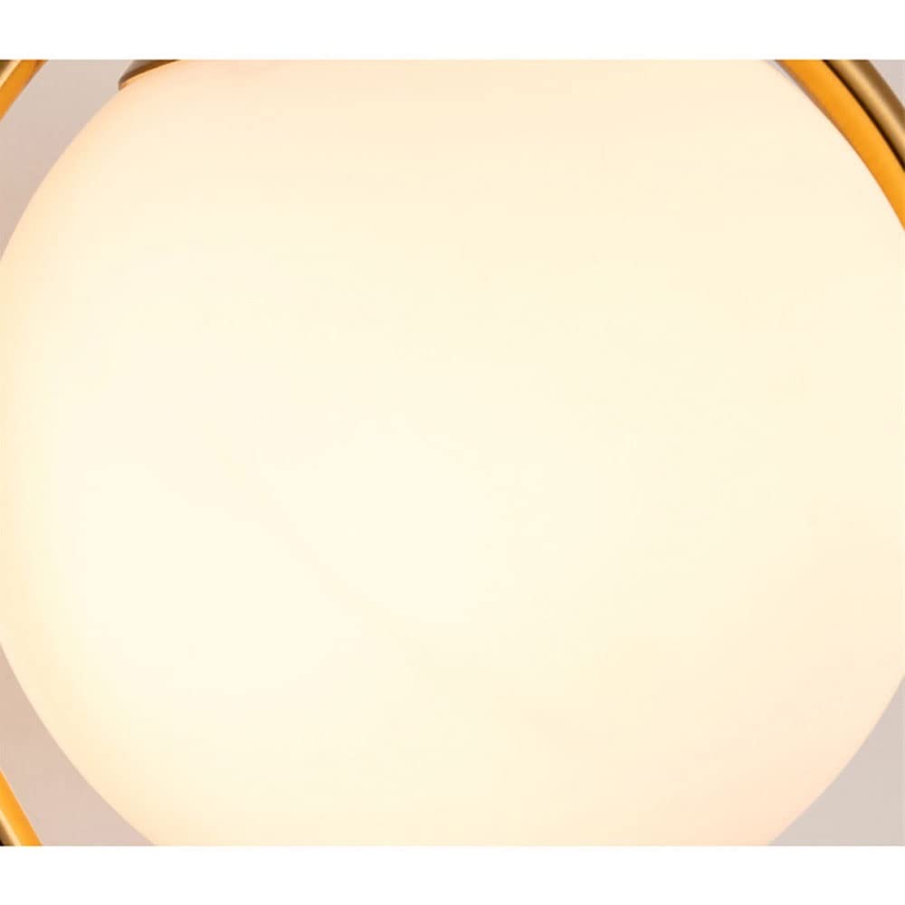 E27 LED Wall Lamp - Classic Metal & Glass Indoor Wall Light for Bedroom, Bathroom, Hallway - Dimmable Bracket Lighting Fixture (White) | Perfect for Ambient Lighting in Living Rooms & Staircases