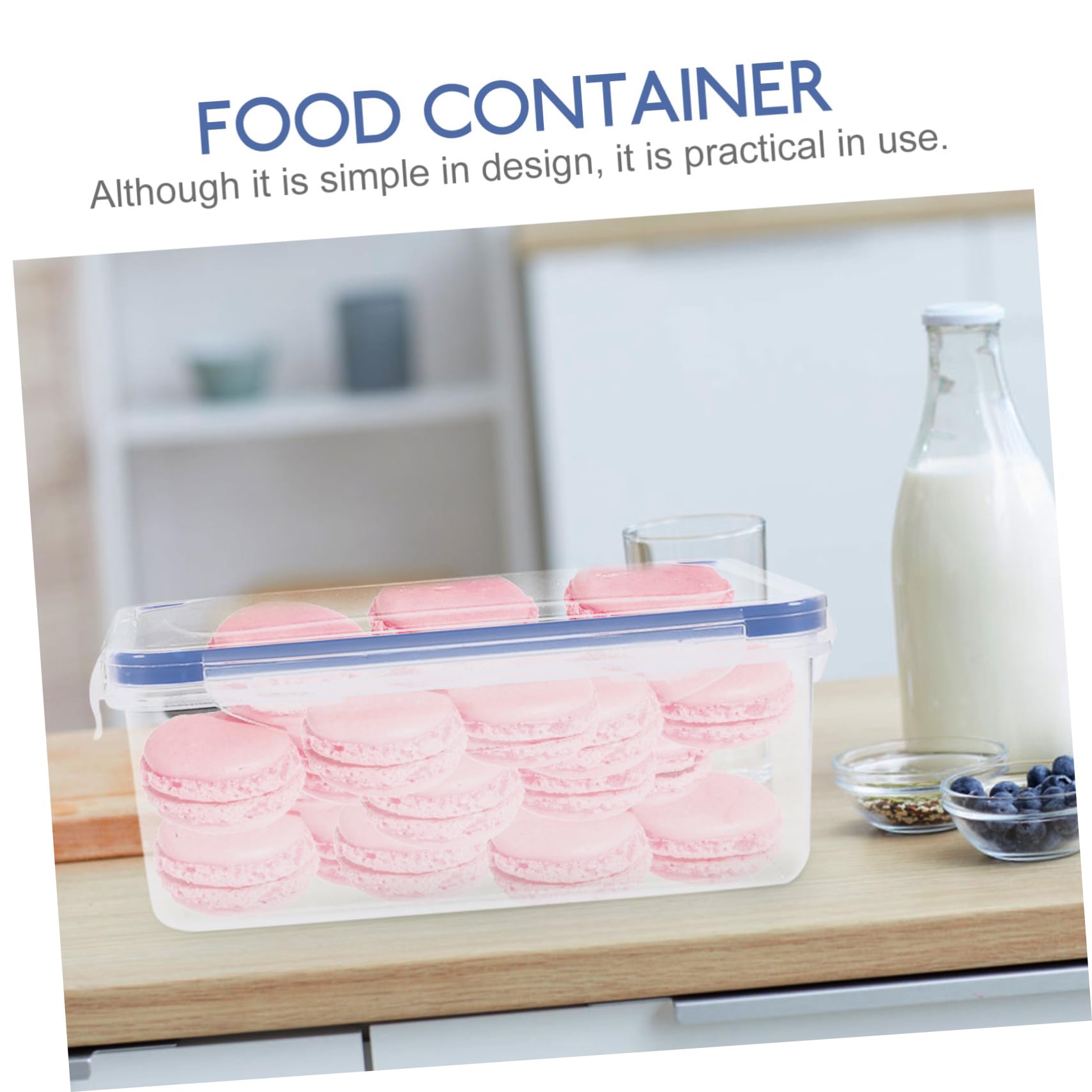 VOSAREA 4-Piece Airtight Food Storage Containers for Sandwiches | BPA-Free PP Plastic & Silicone | Microwave & Dishwasher Safe | Compact Lunch Box for Kids, Adults | Perfect for School, Work, Picnics & Travel