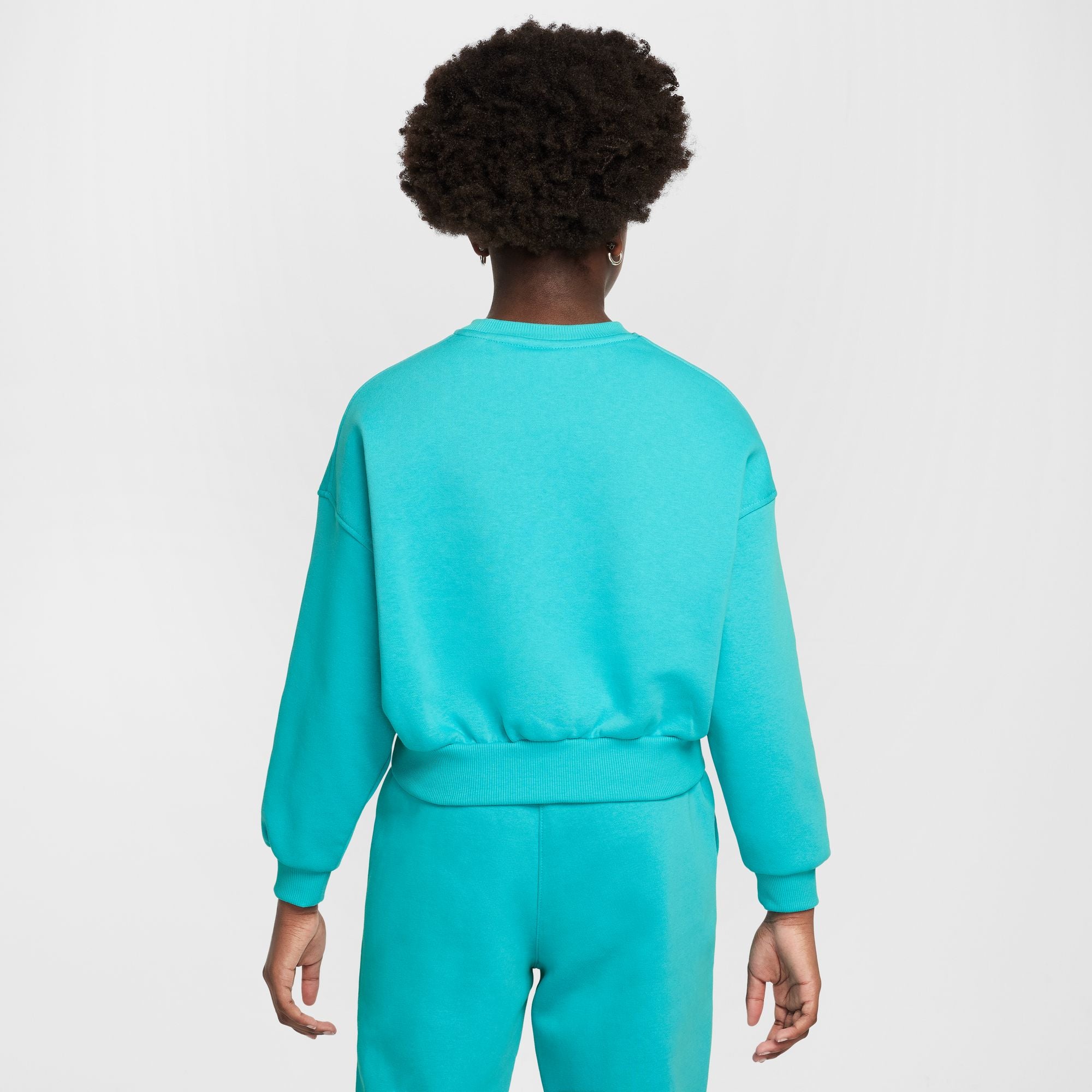 Nike Youth Boxy Fleece Sweatshirt for Girls - Soft & Comfortable Pullover Hoodie - Perfect for School, Sports & Casual Wear