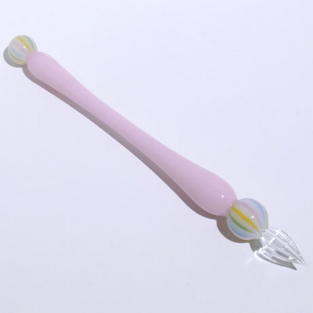 Japanese Glass Dip Pen - Candy & Cherry Blossom Pink - Elegant Calligraphy & Writing Tool - Perfect Gift for Writers, Artists & Stationery Lovers - Ideal for Lettering, Journaling & Creative Projects