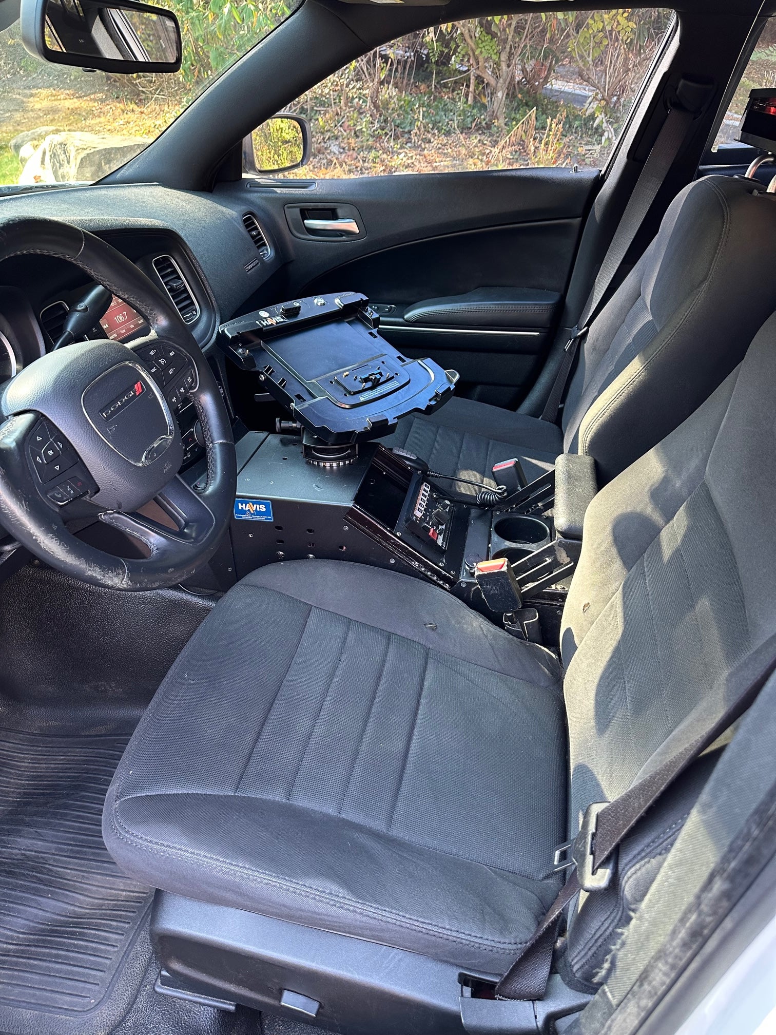**Rent a Dodge Charger Police Car AWD - Fully Equipped with Lights, Sirens, Radio & Prisoner Cage | Police Vehicle Rental for Events, Movies & Training**