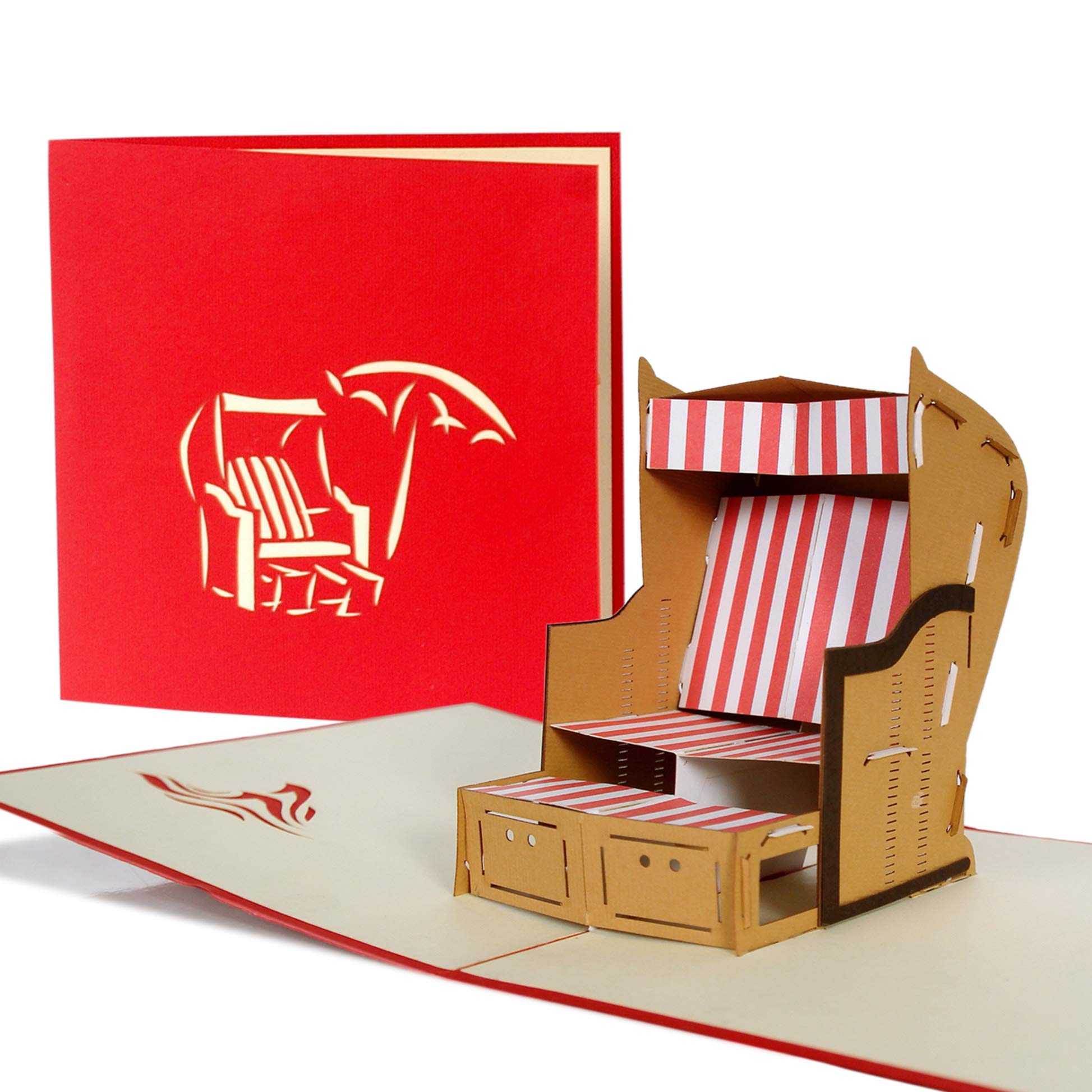 3D Pop-Up Greeting Cards - Handmade Laser Cut Designs for Birthdays, Anniversaries & Holidays - Perfect for Invitations, Christenings & Thank You Cards (B14)