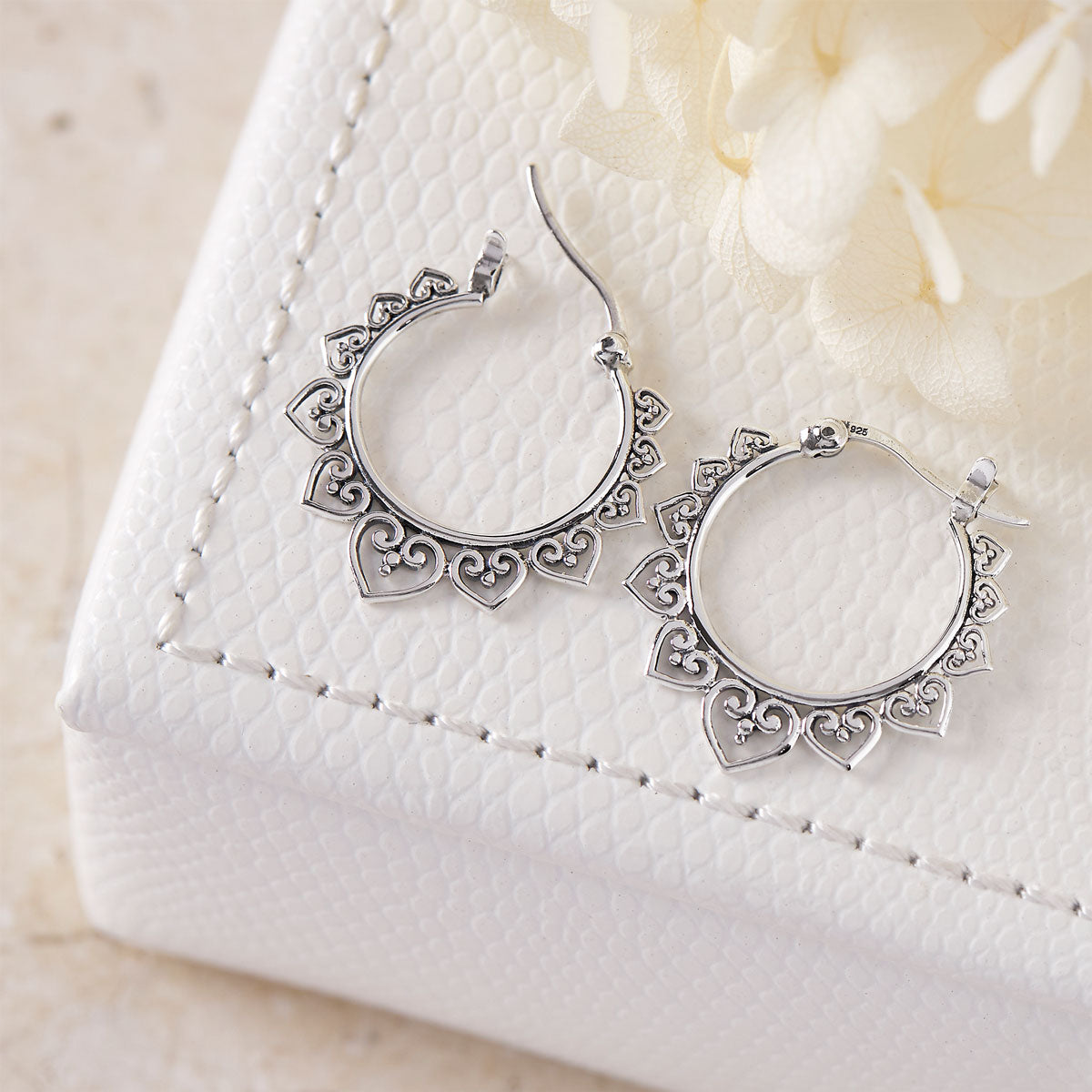 Agni Hoops - Trendy Handmade Beaded Hoop Earrings for Women | Boho Chic Jewelry for Everyday Wear & Special Occasions