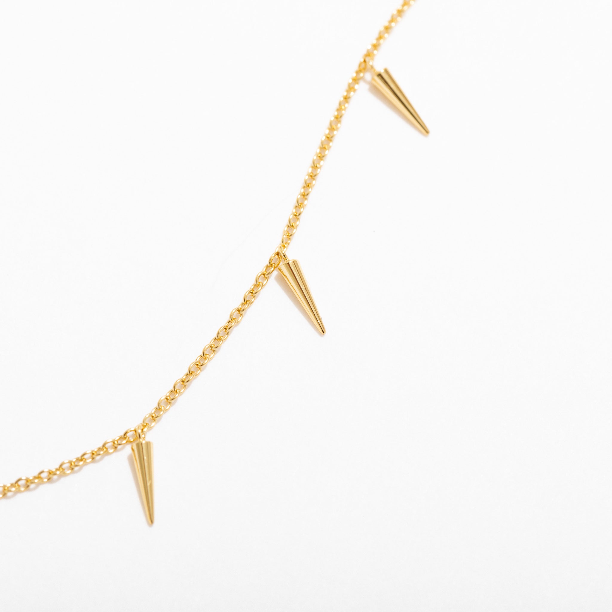 NYX Spike Necklace for Women - Punk Gothic Choker with Silver Spikes - Perfect for Concerts, Parties & Edgy Fashion