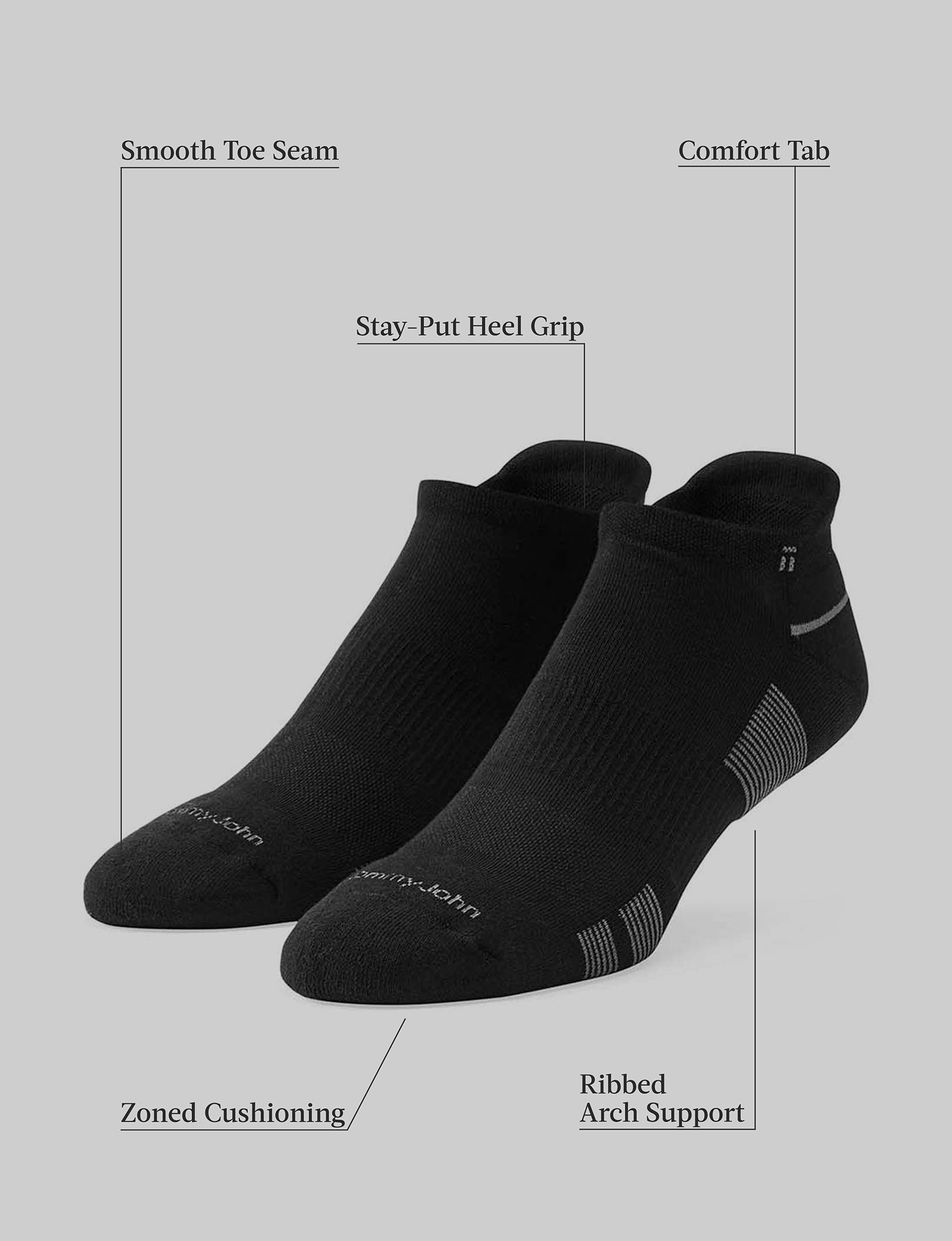 High-Performance Ankle Socks (3-Pack) - Moisture-Wicking, Cushioned & Breathable for Running, Gym & Everyday Wear