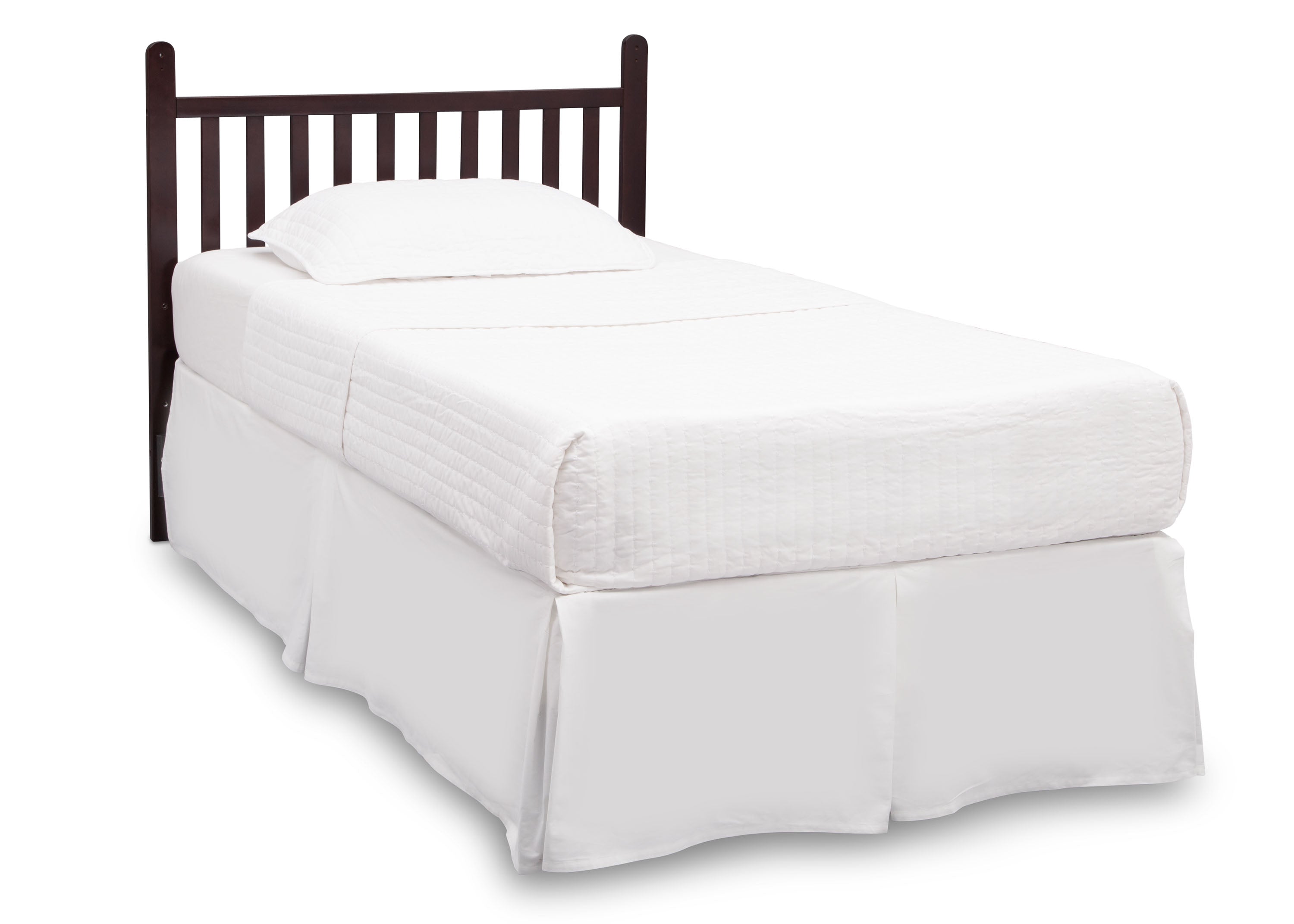 Classic Mini Crib with 2.75 Inch Mattress - Convertible to Twin Bed | Perfect for Nursery, Small Spaces & Growing Toddlers