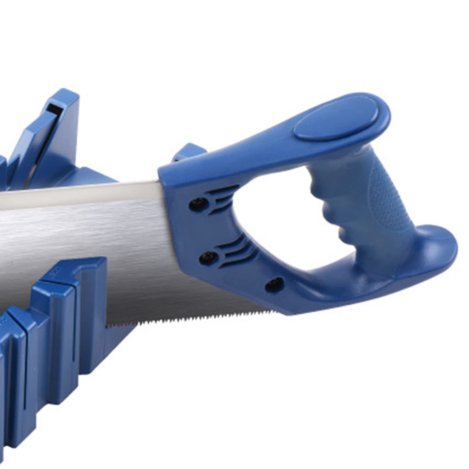 45° Miter Box with Saw - Heavy Duty Steel Back Saw for Precise Angle Cutting | Perfect for Woodworking, DIY Projects & Home Improvement
