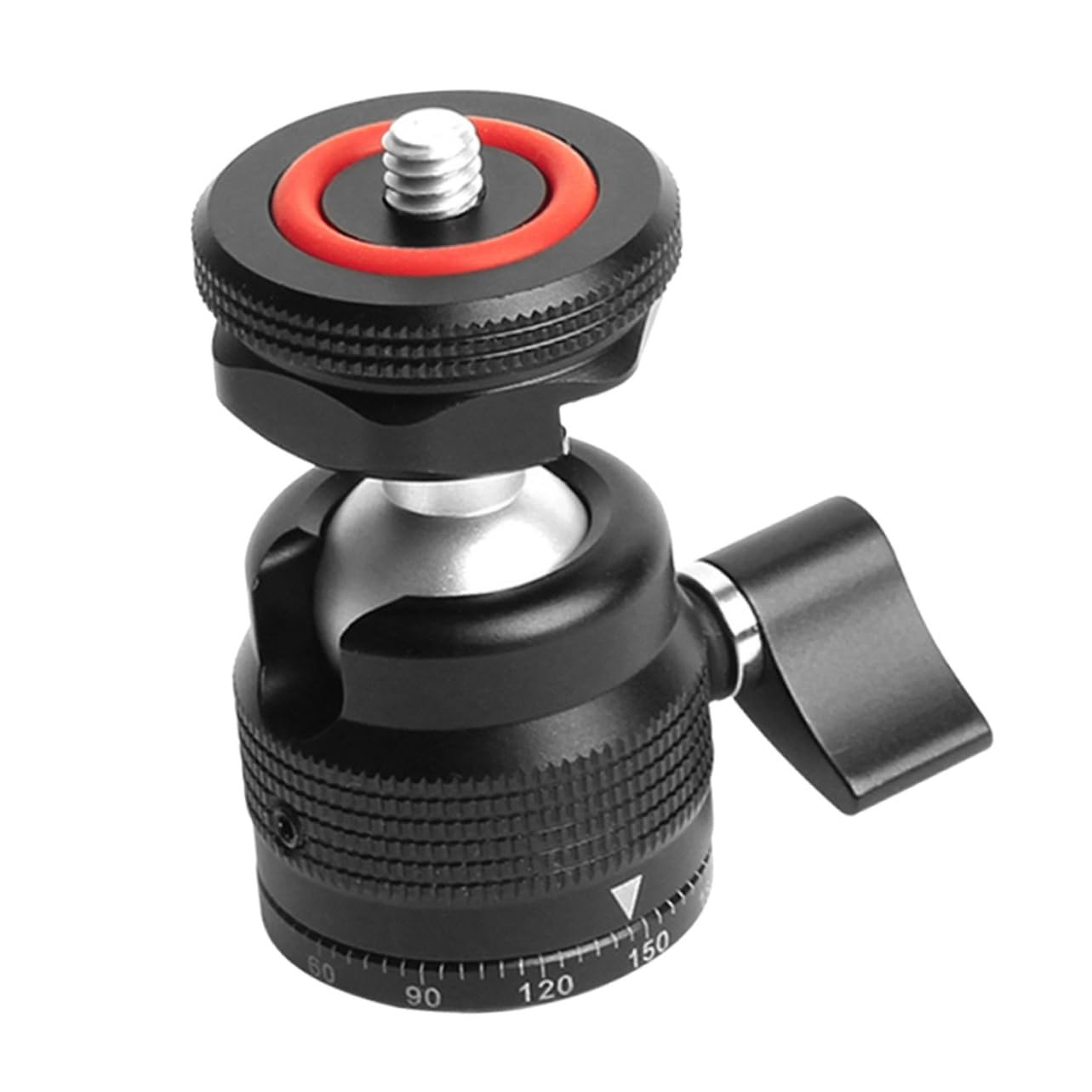 Universal Ball Head with Cold Shoe Mount - 360° Rotating Aluminum Alloy Mini Tripod for DSLR/SLR Cameras - Perfect for Photography, Videography & Vlogging Accessories