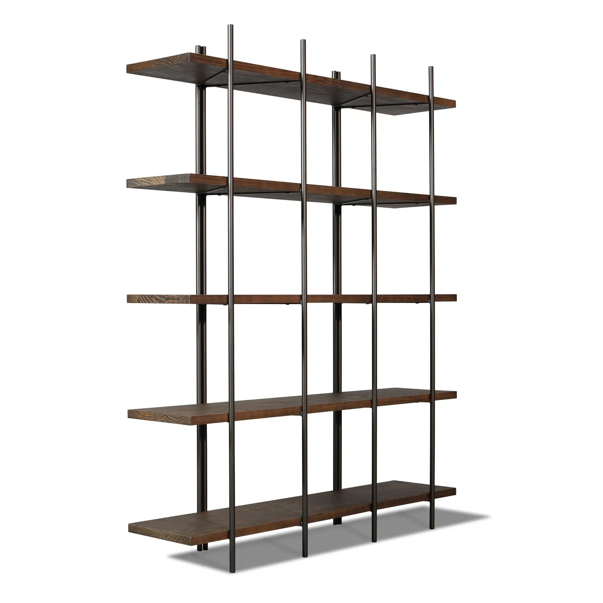 Modern Cascais 53 Bookcase - 5-Tier Wooden Bookshelf for Home & Office - Stylish Storage Solution for Books, Decor & Essentials | Perfect for Living Room, Bedroom & Study Organization