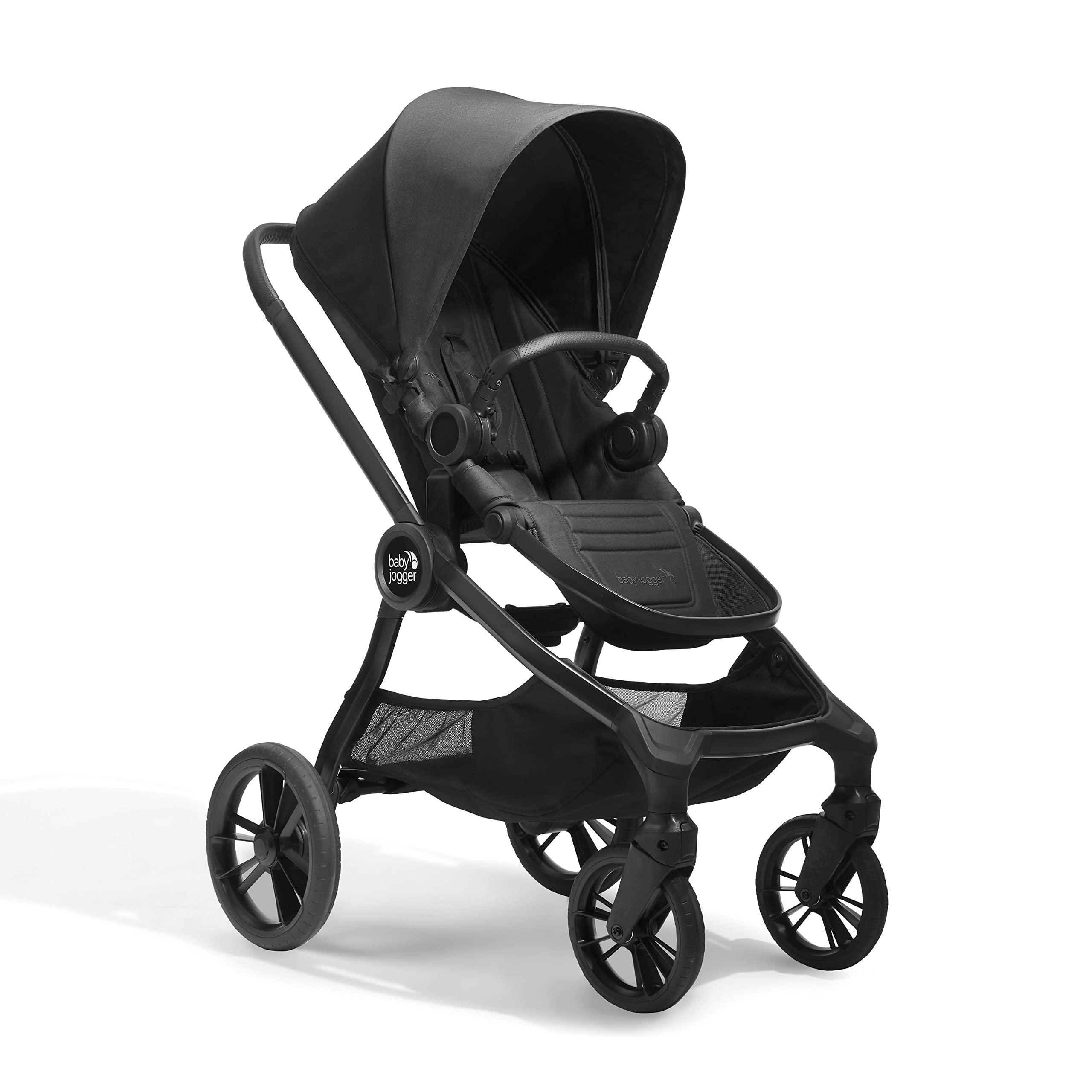 Baby Jogger City Sights Convertible Stroller - Lightweight Compact Fold Stroller for Travel & Everyday Use, Adjustable Canopy & Reclining Seat, Rich Black | Perfect for Urban Walks, Shopping & Air Travel