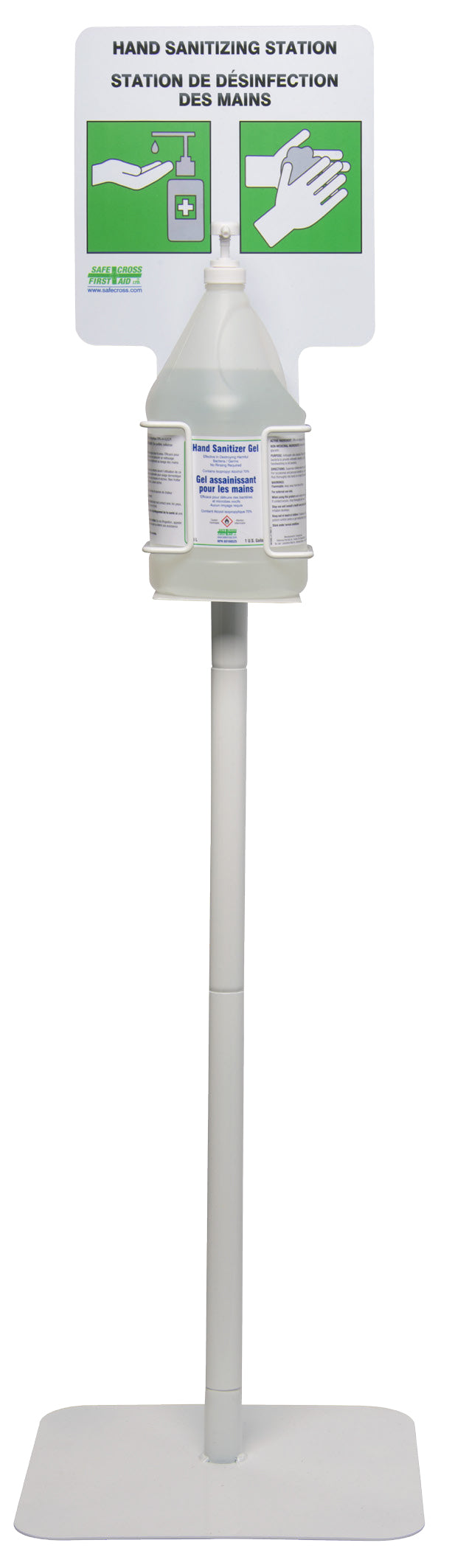 Automatic Hand Sanitizing Station with Touch-Free Dispenser - Wall Mount & Stand Options for Offices, Schools, and Public Spaces