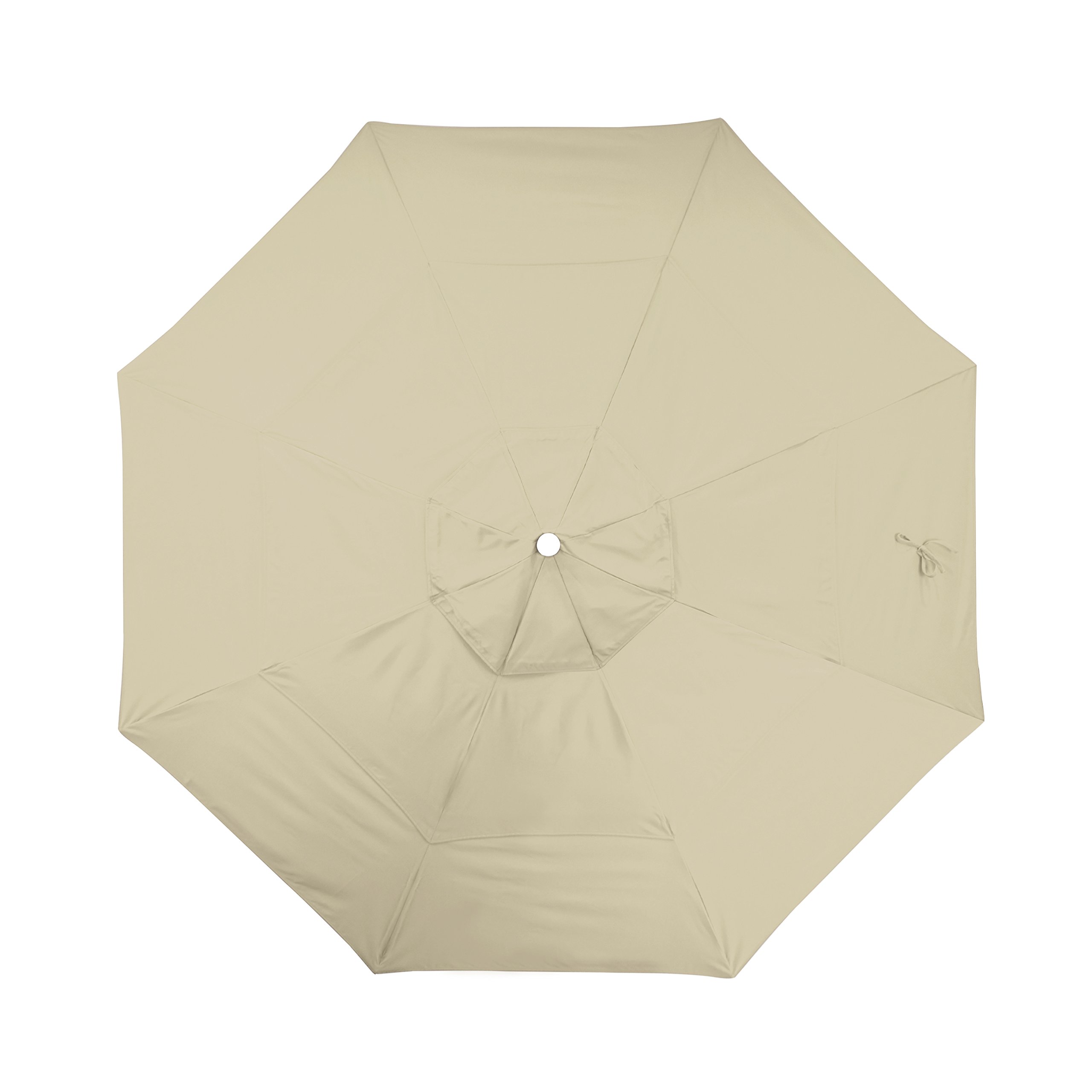 11' Aluminum Market Umbrella with Crank & Tilt - Bronze Pole for Patio & Outdoor Dining