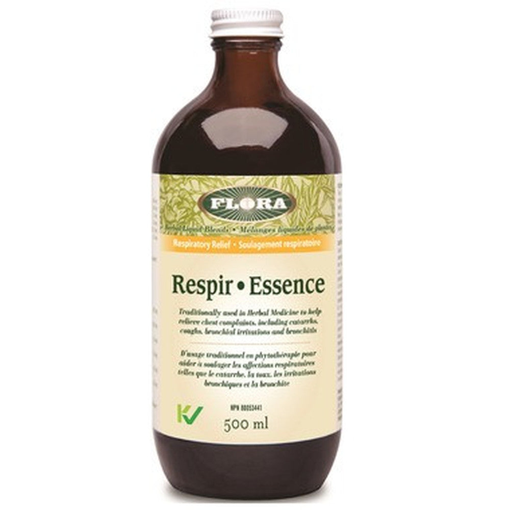 Flora Respir Essence 500ML - Natural Herbal Respiratory Support Supplement - for Cough Relief & Lung Health - Perfect for Cold Season & Allergy Sufferers