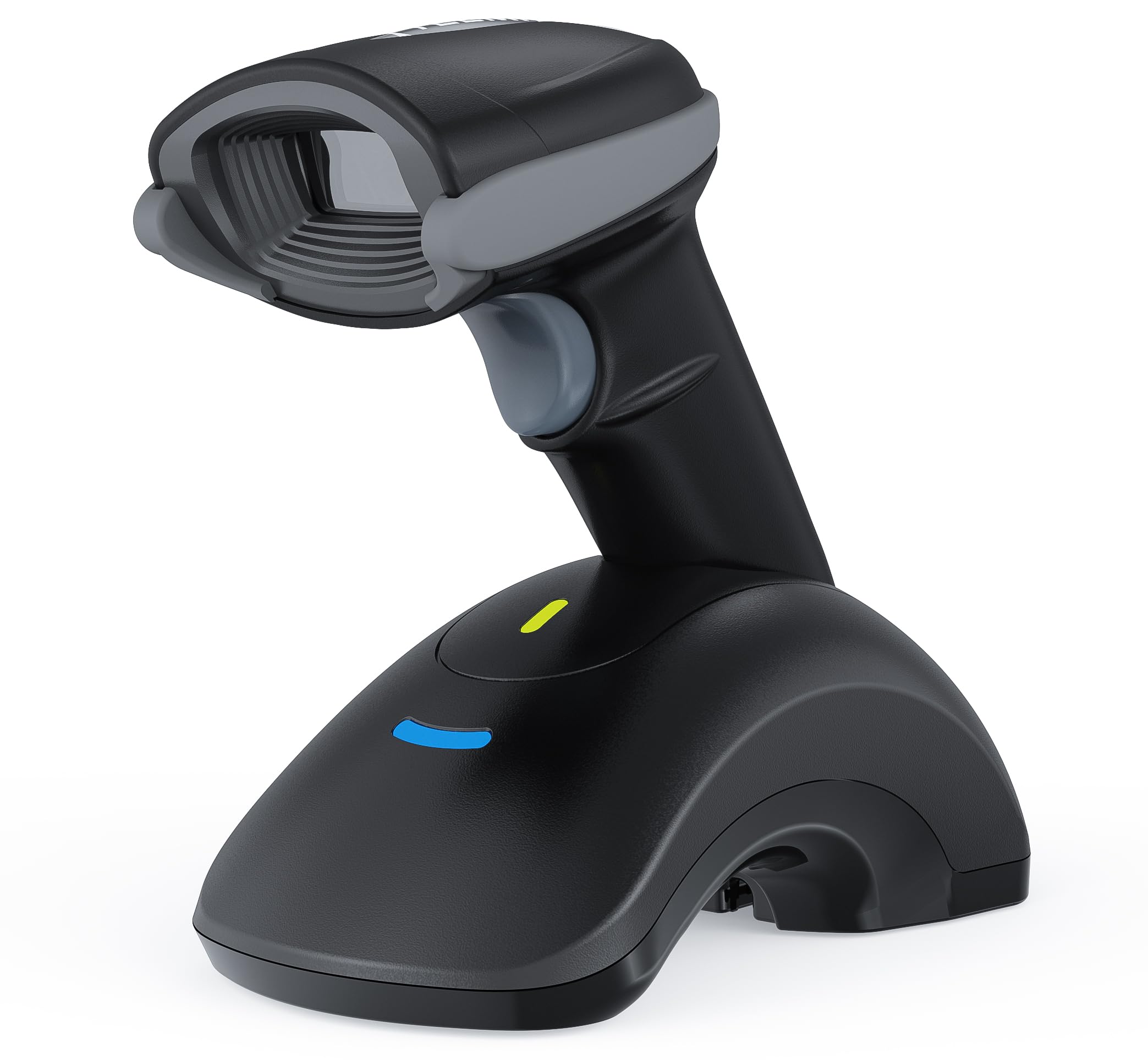 TEEMI 1D 2D Bluetooth Barcode Scanner - Wireless QR Code Reader with USB Charging Cradle | Omnidirectional Scanning for Driver's License, Digital Coupons & Postal OCR | Perfect for Retail Stores, Warehouses & Inventory Management