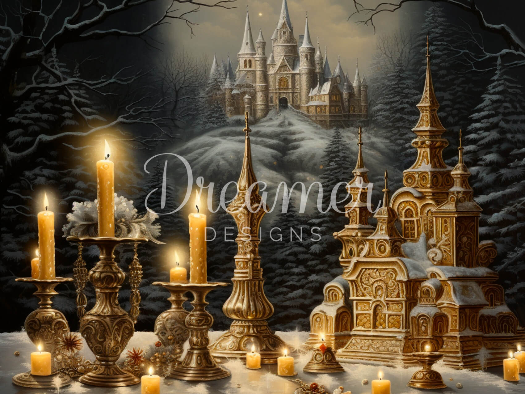 Golden Christmas Ornaments - Elegant Holiday Decor for Tree, Home & Party - Perfect for Christmas Decorations, Gifts & Festive Celebrations