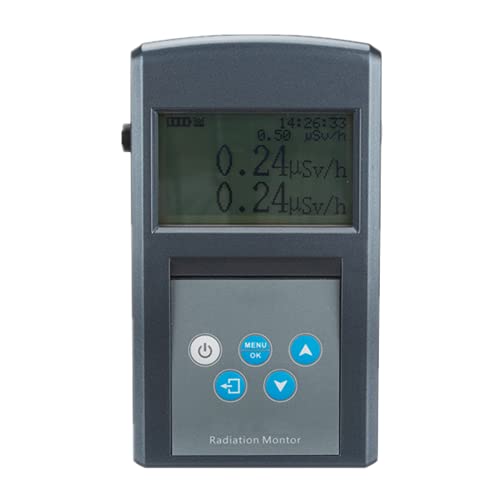 Riiai Digital Geiger Counter with LCD Display - Portable Radiation Detector for Beta, Gamma & X-Ray - Marble Tester with Alarm Function | Home Safety, Nuclear Testing, Environmental Monitoring