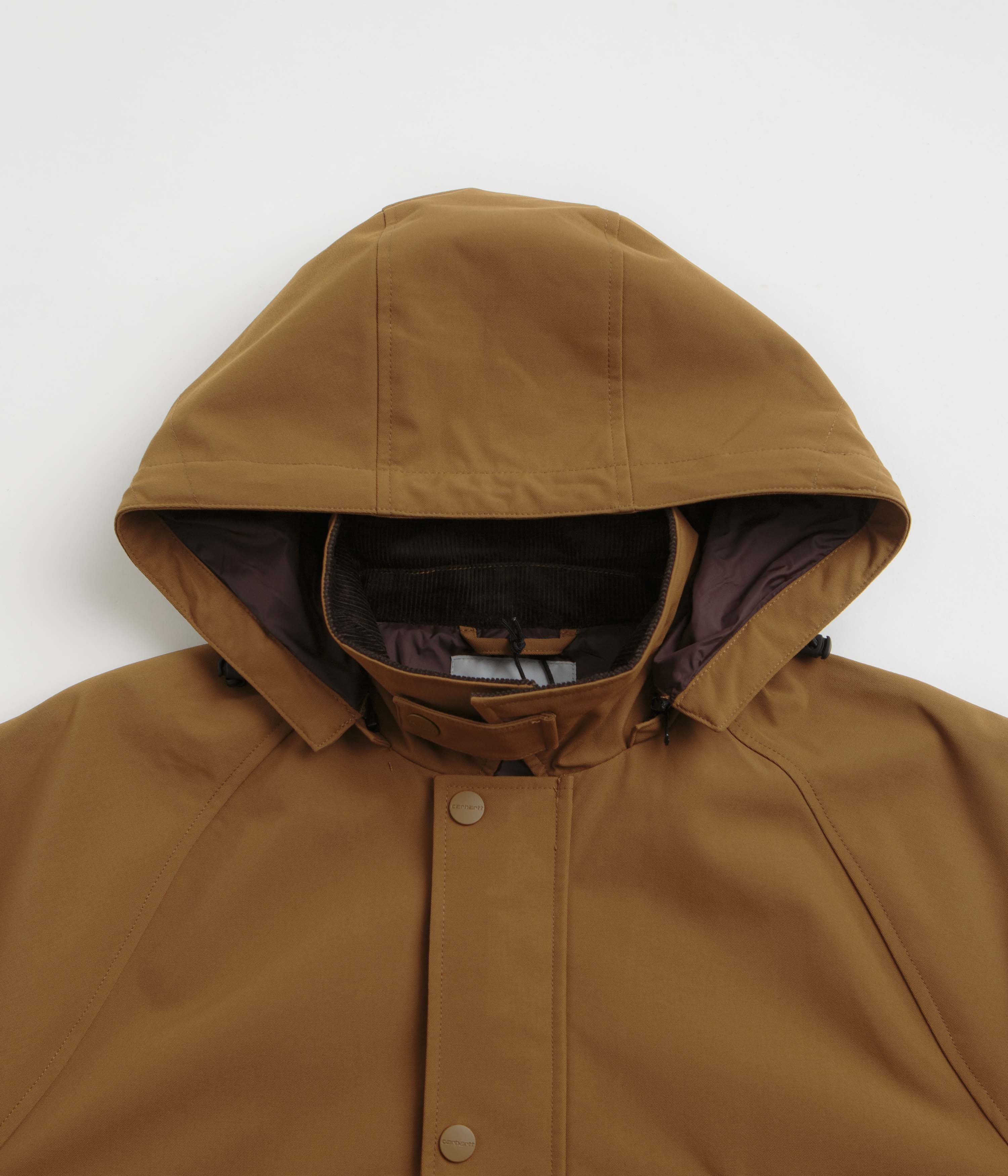 Carhartt Clarton Jacket for Men - Durable Workwear Coat in Hamilton Brown/Tobacco - Ideal for Construction, Outdoor Work & Winter Wear