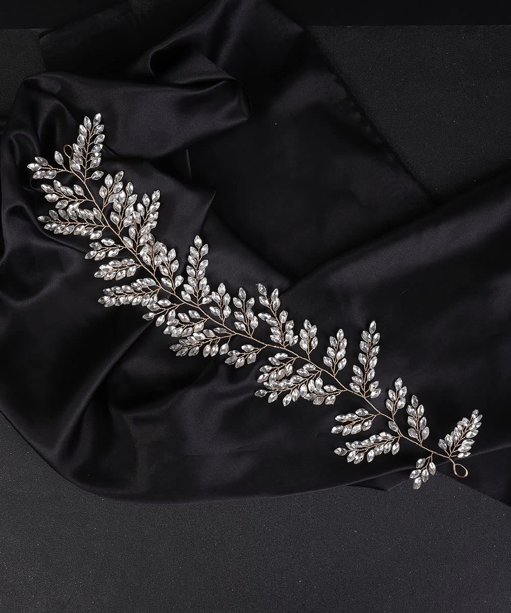 Sparkling Rhinestone Wedding Hair Vine & Bridal Headband – Elegant Hair Jewelry for Brides | Perfect for Weddings, Prom, and Special Occasions