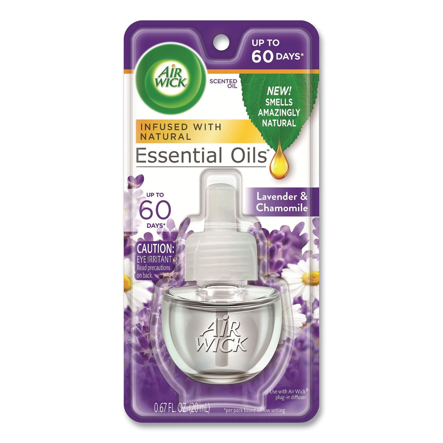 Air Wick® Lavender & Chamomile Scented Oil Refills - 0.67 Oz (8 Pack) for Home, Office & Bathroom Aromatherapy