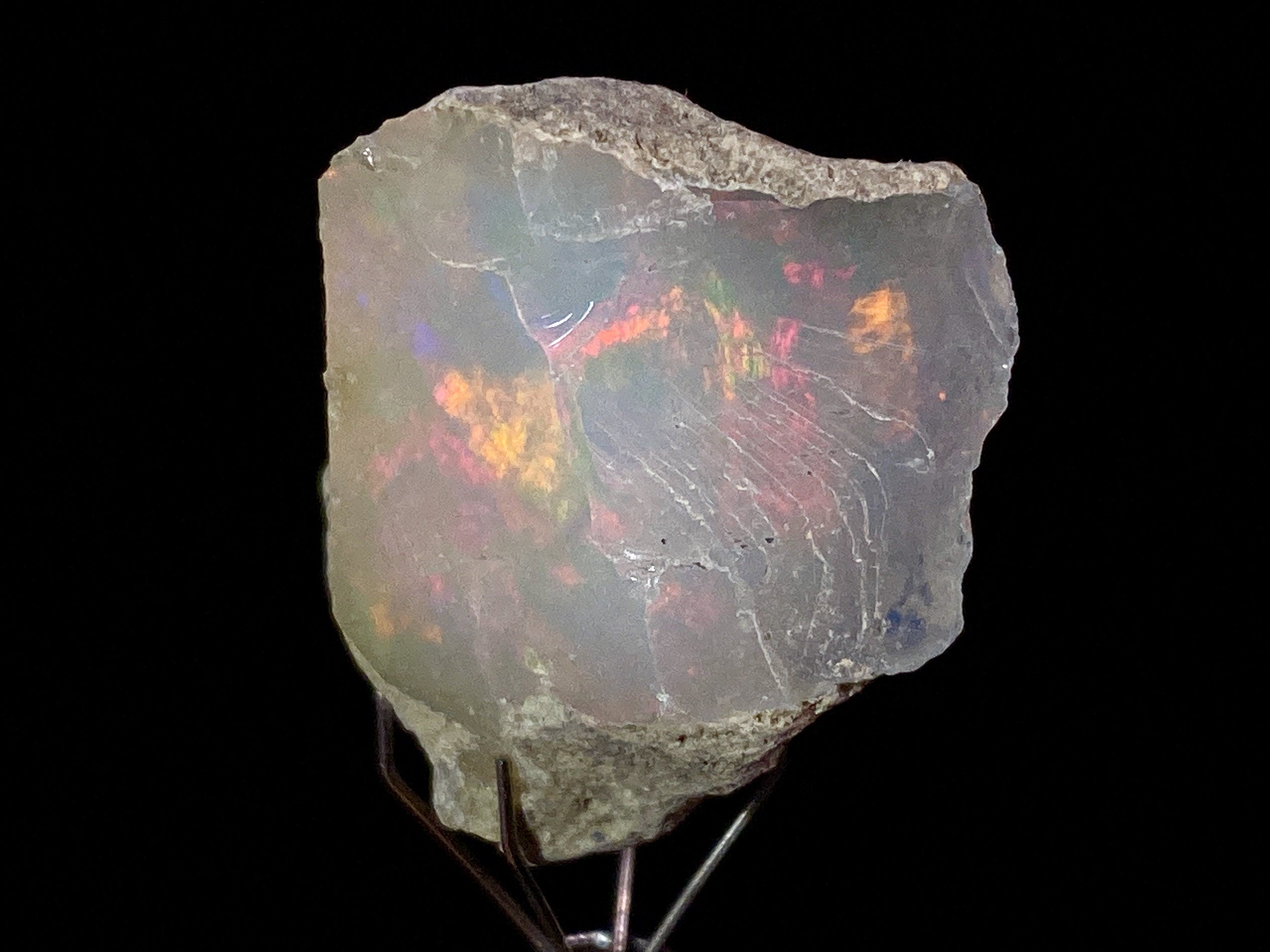 4A XL Welo Opal Raw Crystal - Cutting Grade Certified Opal Gemstone for Jewelry Making | Perfect for Rings, Necklaces & DIY Craft Projects