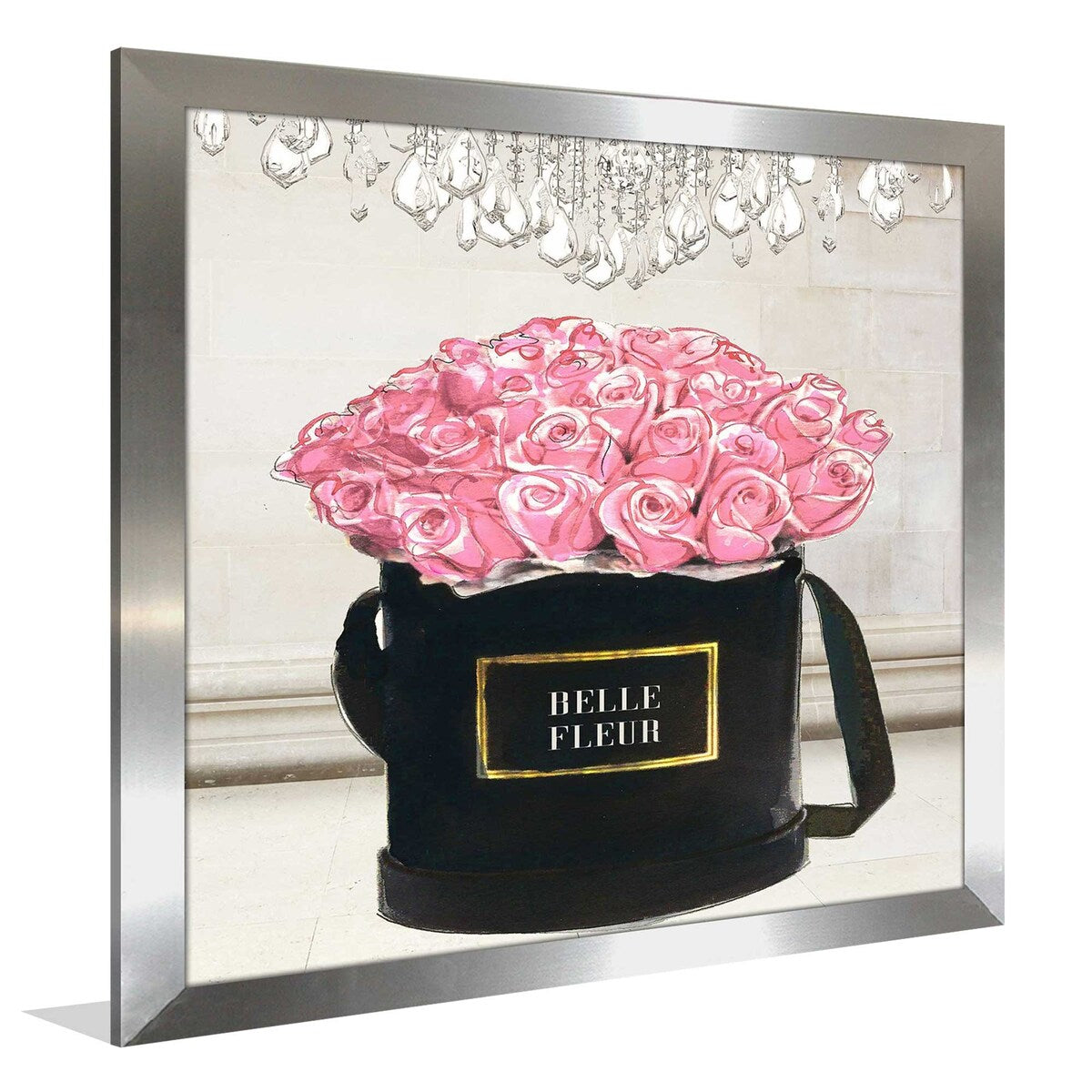 Belle Fleur Pink Roses by Jodi - Premium Acrylic Wall Art Print - Perfect for Living Room, Bedroom & Office Decor