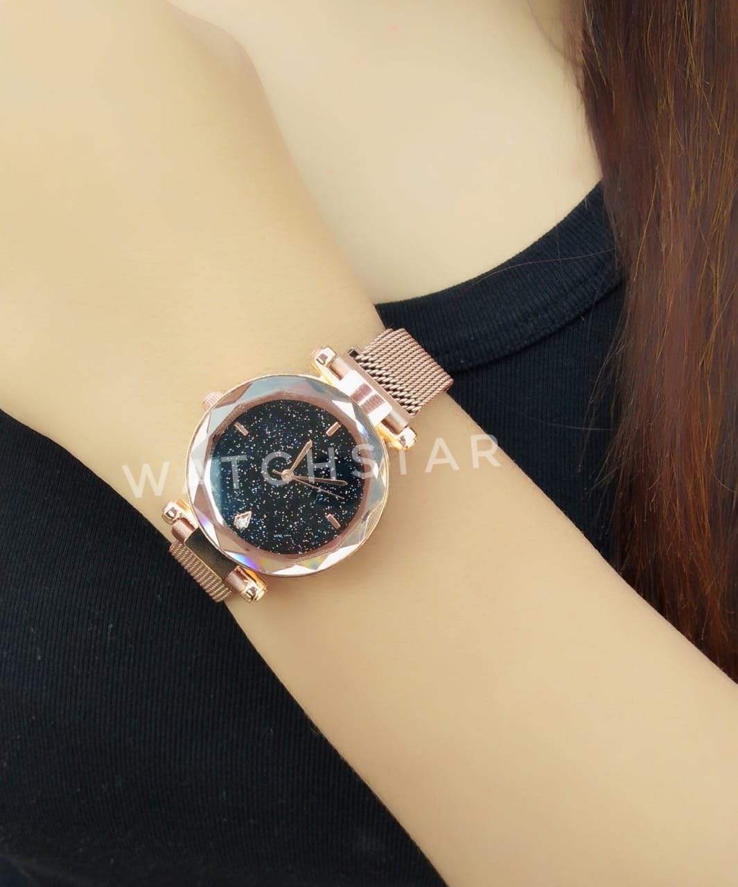 Trendy Magnetic Belt Watches for Women & Girls - Stylish SR-716 AT-7161 Watch - Perfect for Casual Wear, Office & Special Occasions