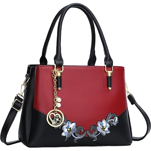 D-black Red Flower