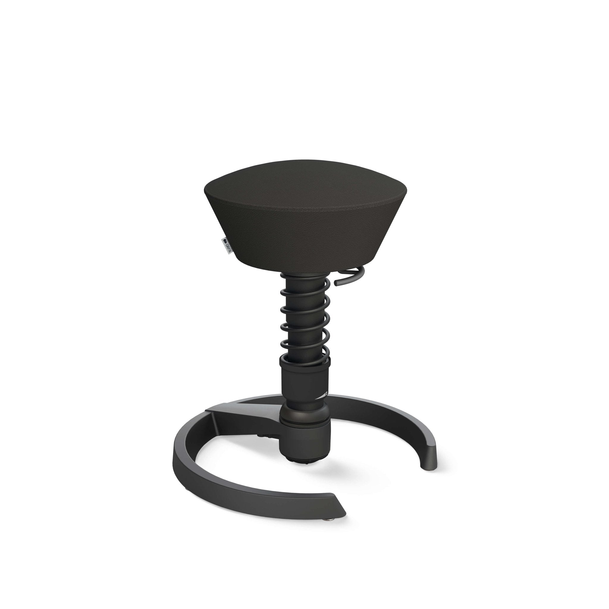 Aeris Swopper Active Sitting Stool - Ergonomic Black Glider Chair for Office & Home - Improve Posture & Core Strength While Working or Gaming