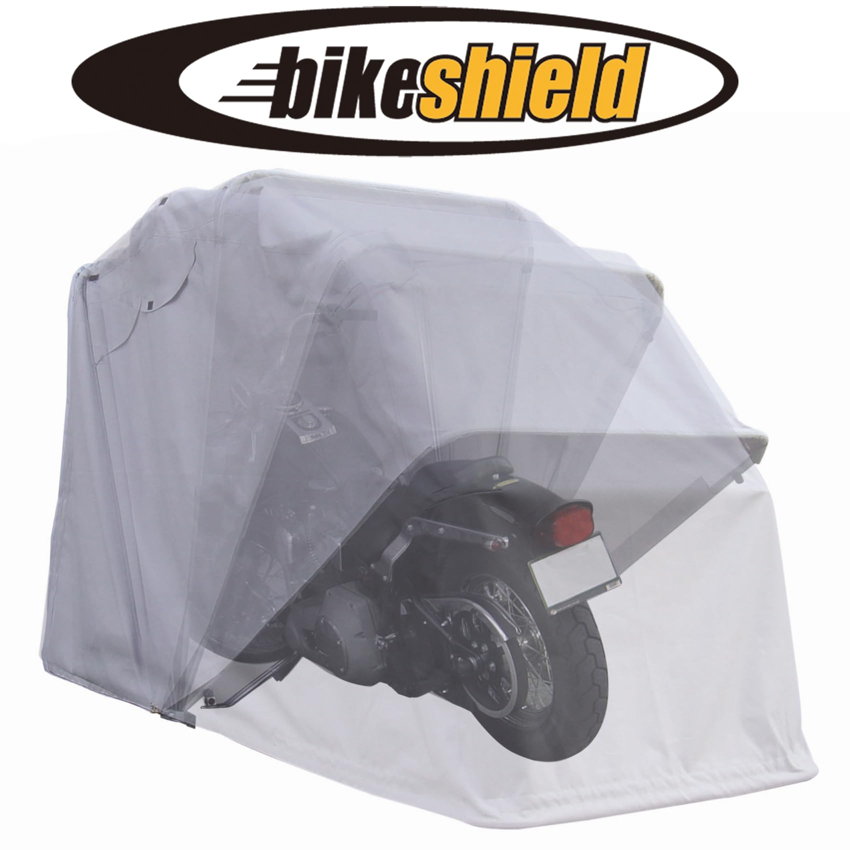 The Bike Shield Standard (Medium) Waterproof Motorcycle Cover - All-Weather Shelter & Storage Tent for Garage, Outdoor, and Travel Protection