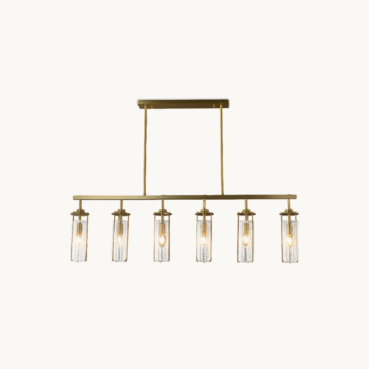 Belmont Crackle Glass Chandelier - Vintage Style Ceiling Light Fixture for Dining Room, Living Room & Bedroom | Elegant Home Decor Lighting