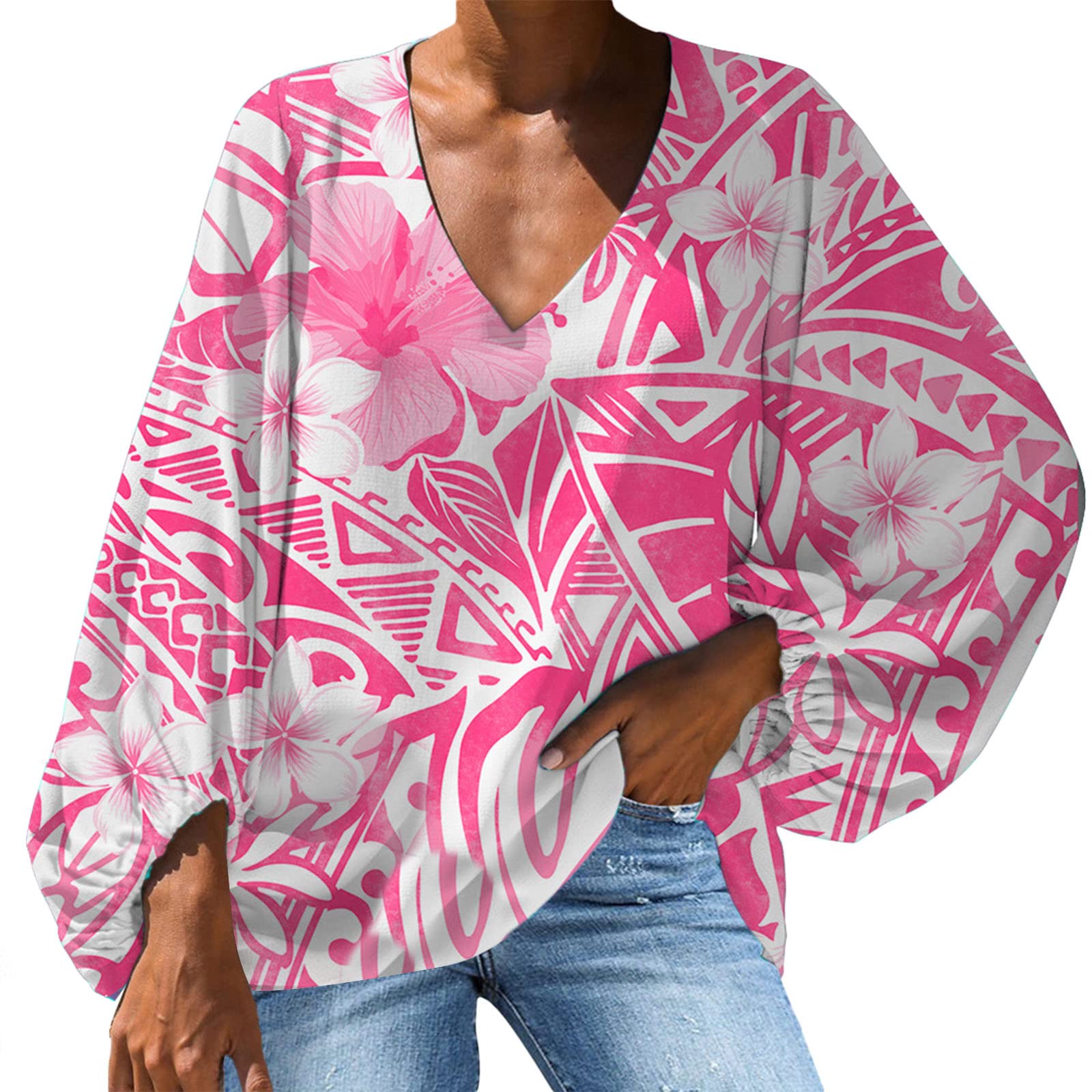 Women's Short Sleeve T-Shirts & Long Sleeve Henley Shirts - V Neck Ribbed Button Down Knit Sweater Fitted Tops for Casual Wear, Office Outfits and Layering Styles