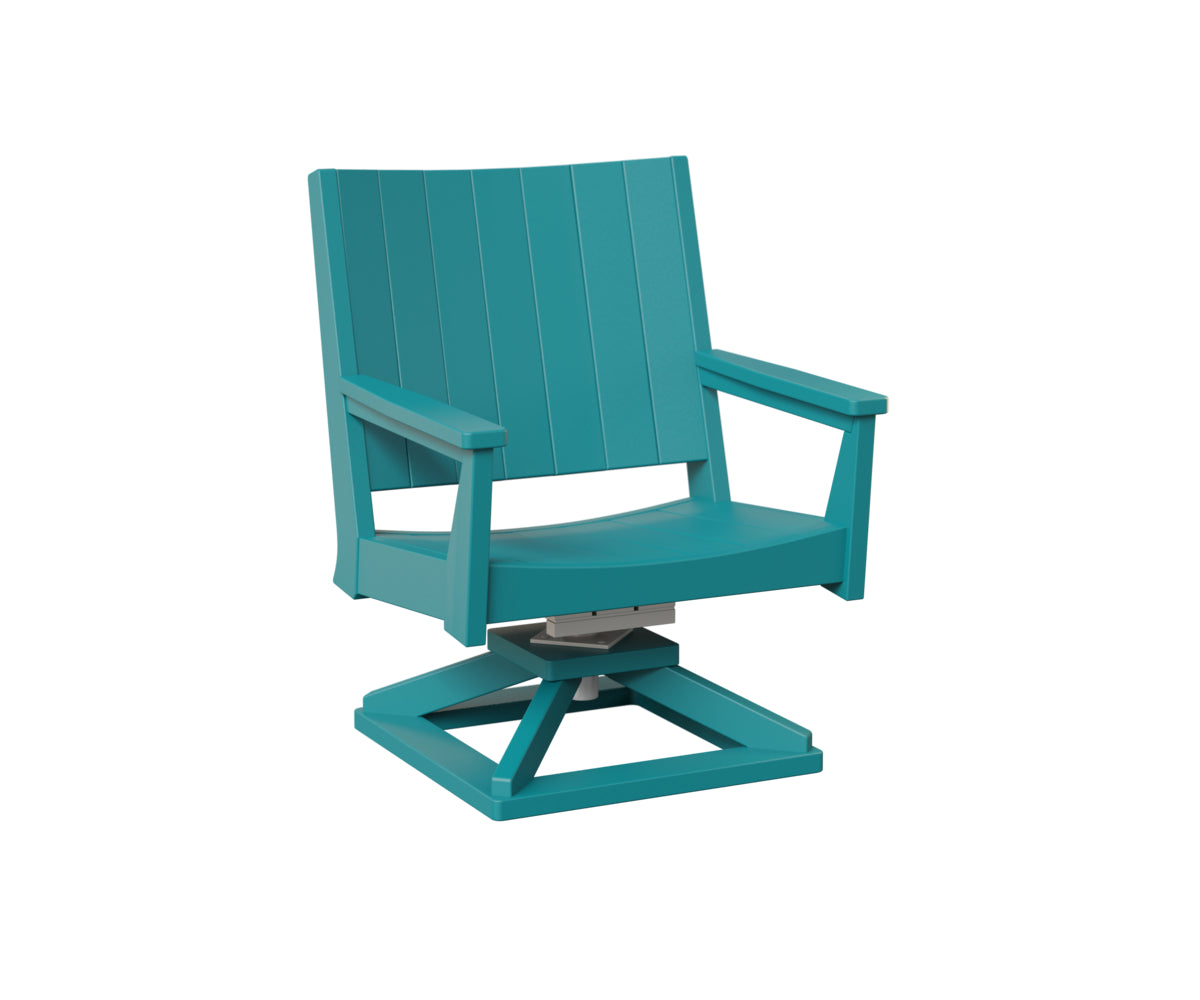 Berlin Gardens Mayhew Chat Swivel Rocker - Outdoor Patio Conversation Chair with Comfortable Cushions for Porch, Deck, or Garden Relaxation