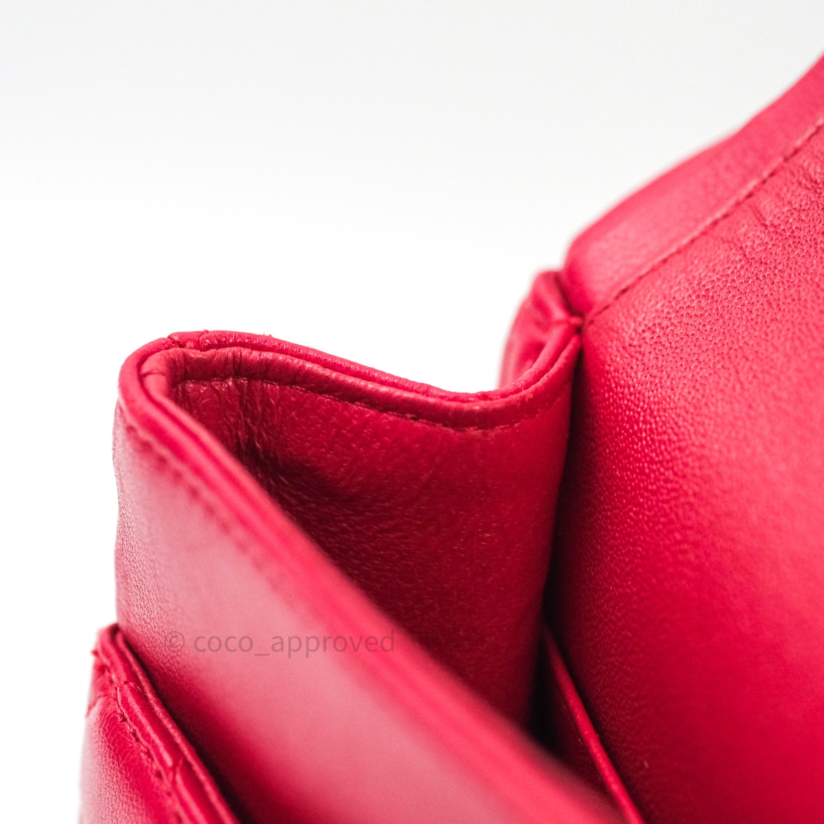 Chanel Classic M/L Lambskin Medium Double Flap Bag in Red & Pink with Silver Hardware - Luxury Handbag for Women, Perfect for Parties & Special Occasions