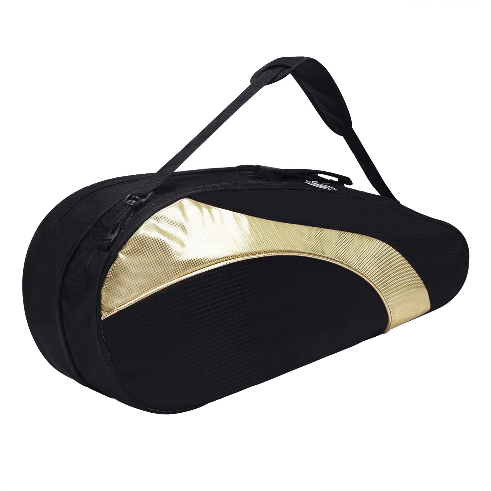 Premium 6-Racquet Tennis Bag - Large Single Shoulder Sports Duffel for Tennis, Badminton, Squash & Racquetball | Unisex Gym Equipment Bag with Shoe Storage Compartment | Ideal for Men, Women, Youth & Adults - Perfect for Court, Gym & Travel