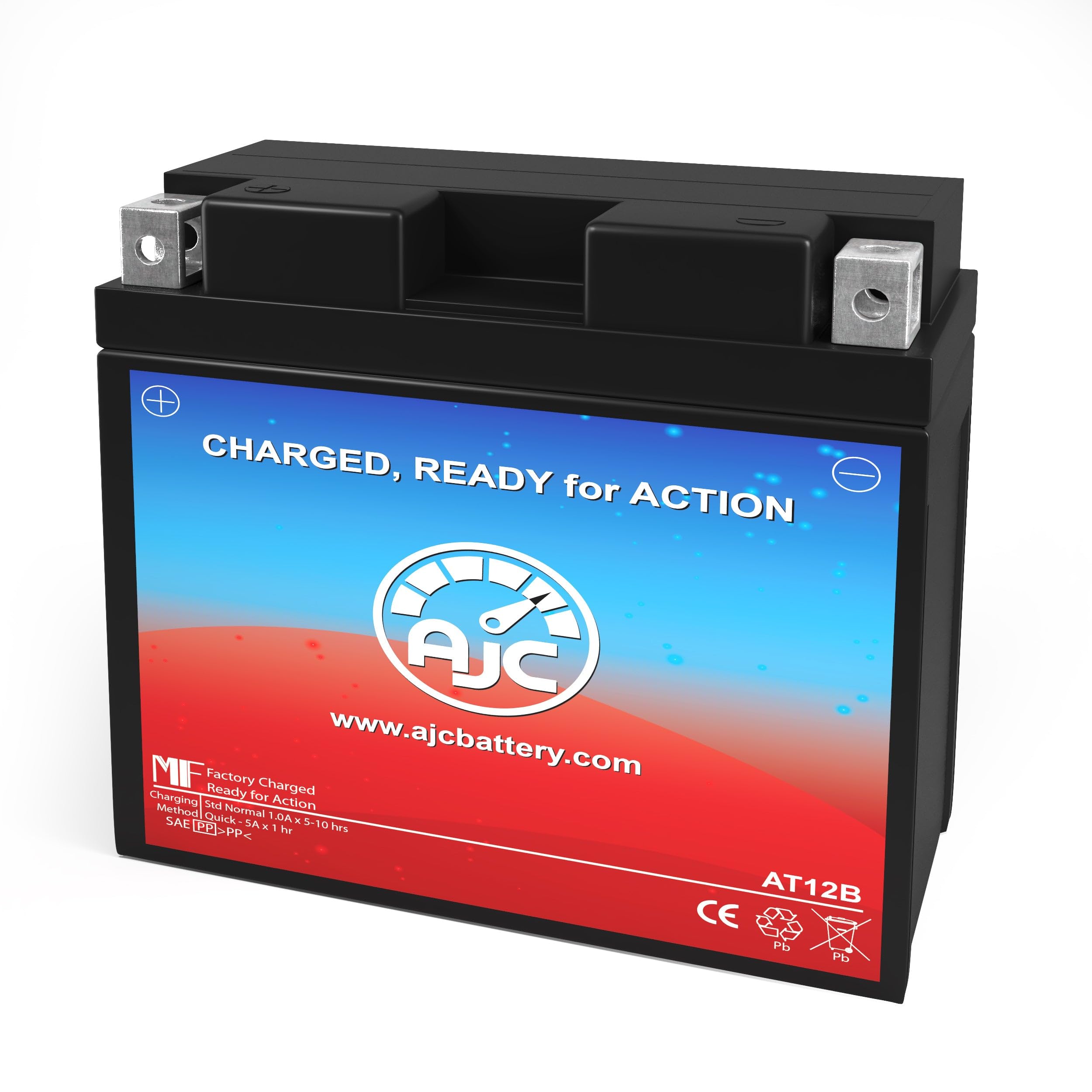 AJC Replacement Battery for Ducati Monster S4Rs Tricolore 1000CC Motorcycle (2008) - High Performance Lithium Motorcycle Battery - Perfect for Street Riding & Track Days