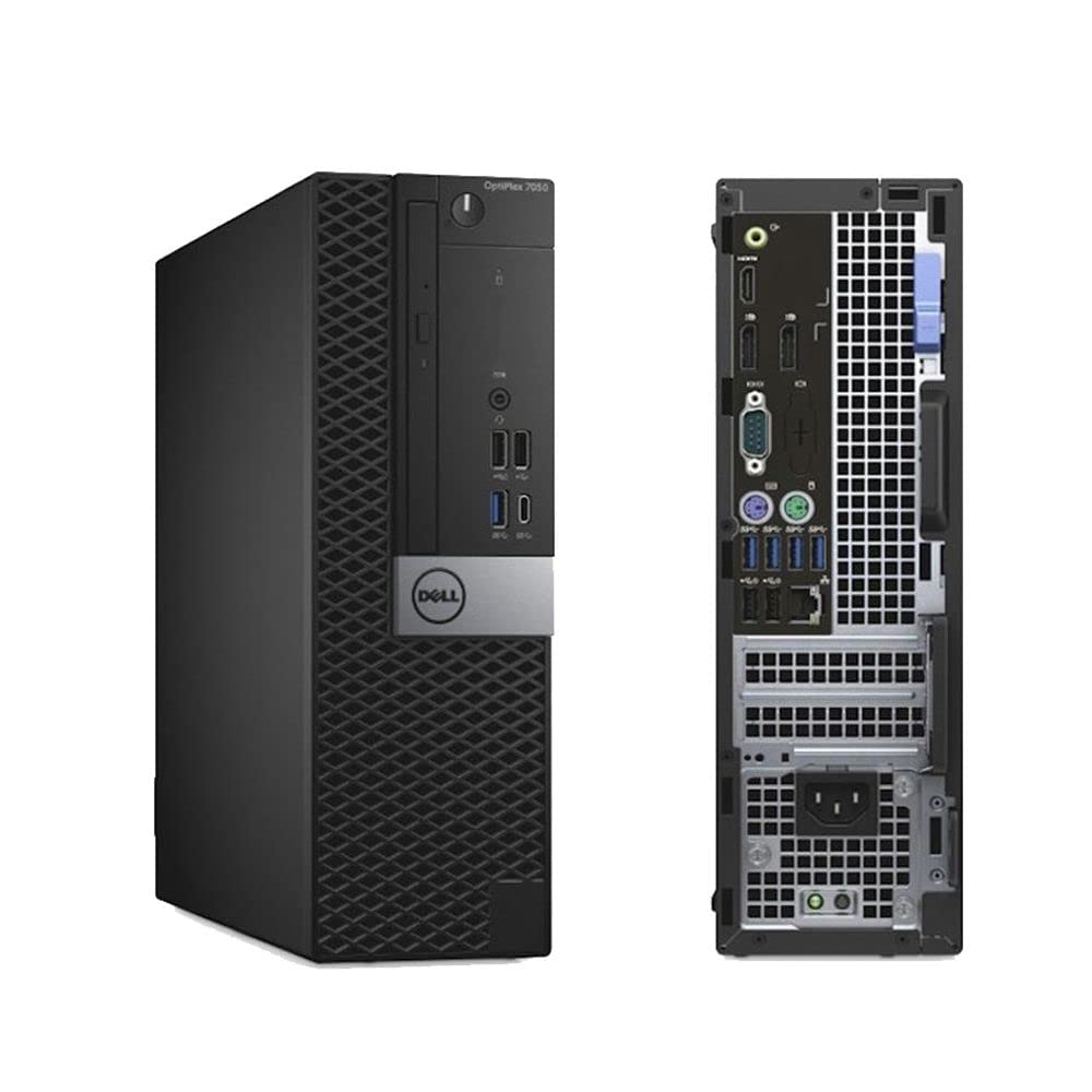 Refurbished Dell OptiPlex 7050 SFF Business Desktop PC - Intel Core i7-6700 3.4GHz, 16GB DDR4 RAM, 1TB NVMe M.2 SSD, WiFi & Bluetooth, HDMI, DVD-RW, Windows 10 Pro - Includes Wireless Keyboard & Mouse | Ideal for Office Work, Home Computing & Small Business Use